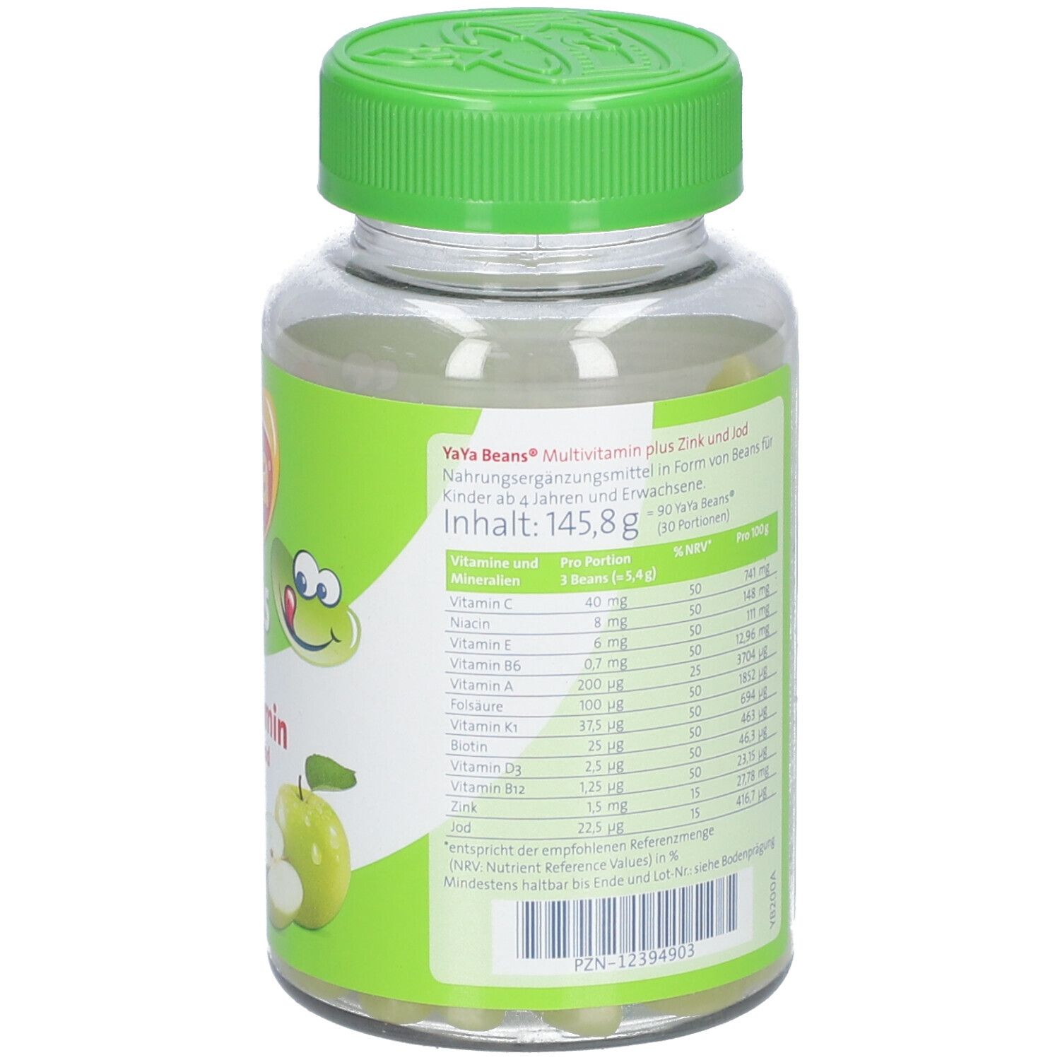 YAYA® Beans Multivitaminés à la pomme végan