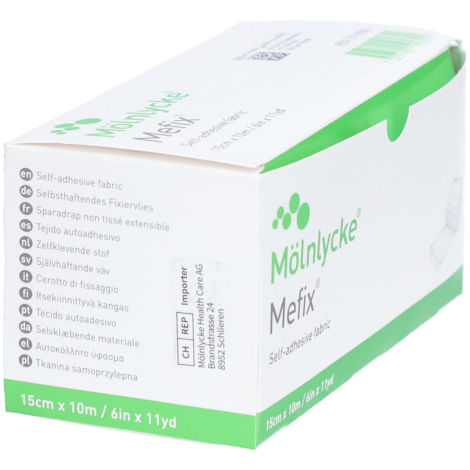 MÖLNLYCKE® Mefix® Sparadrap non tissé extensible 15 cm x 10 m