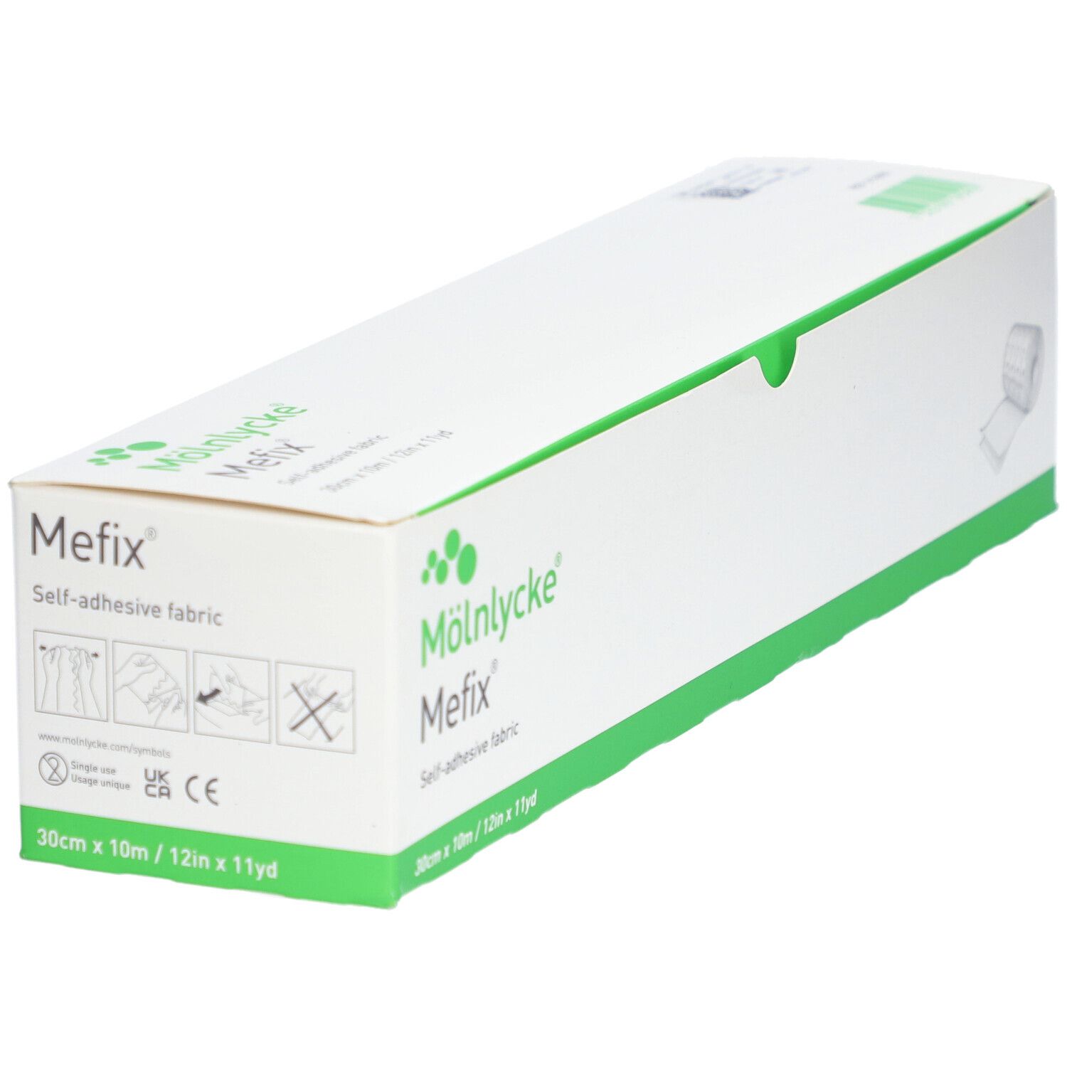 MÖLNLYCKE Mefix® Vliesstoff-Heftpflaster dehnbar 30 cm x 10 m