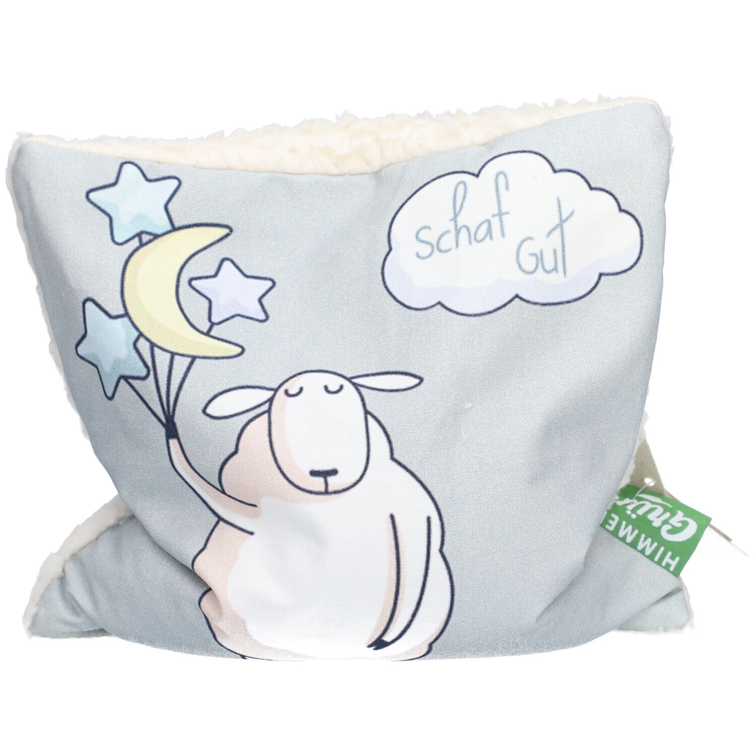 HIMMELGRÜN® Coussin aux pépins de raisin 20 x 20 cm Mouton