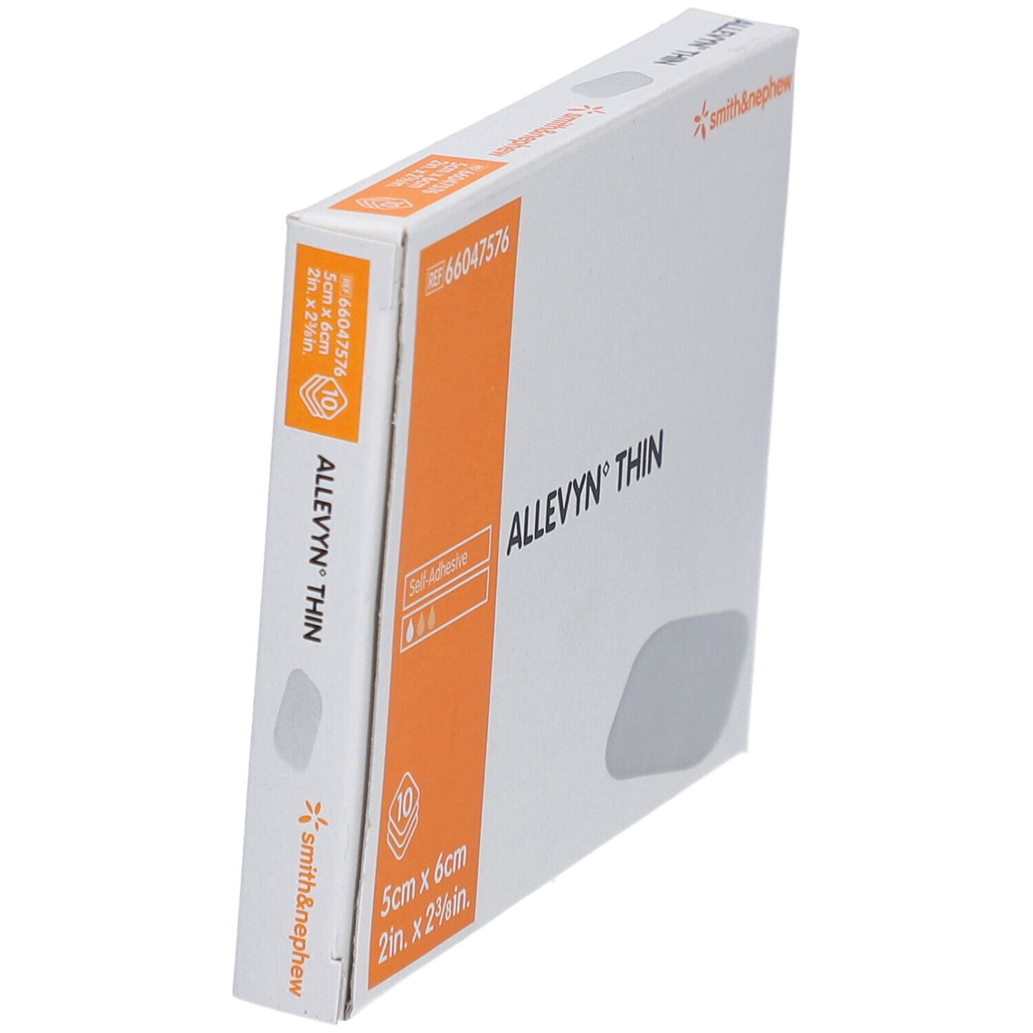 ALLEVYN THIN Pflaster Hydrozellulares selbsthaftendes Pflaster 5 x 6 cm