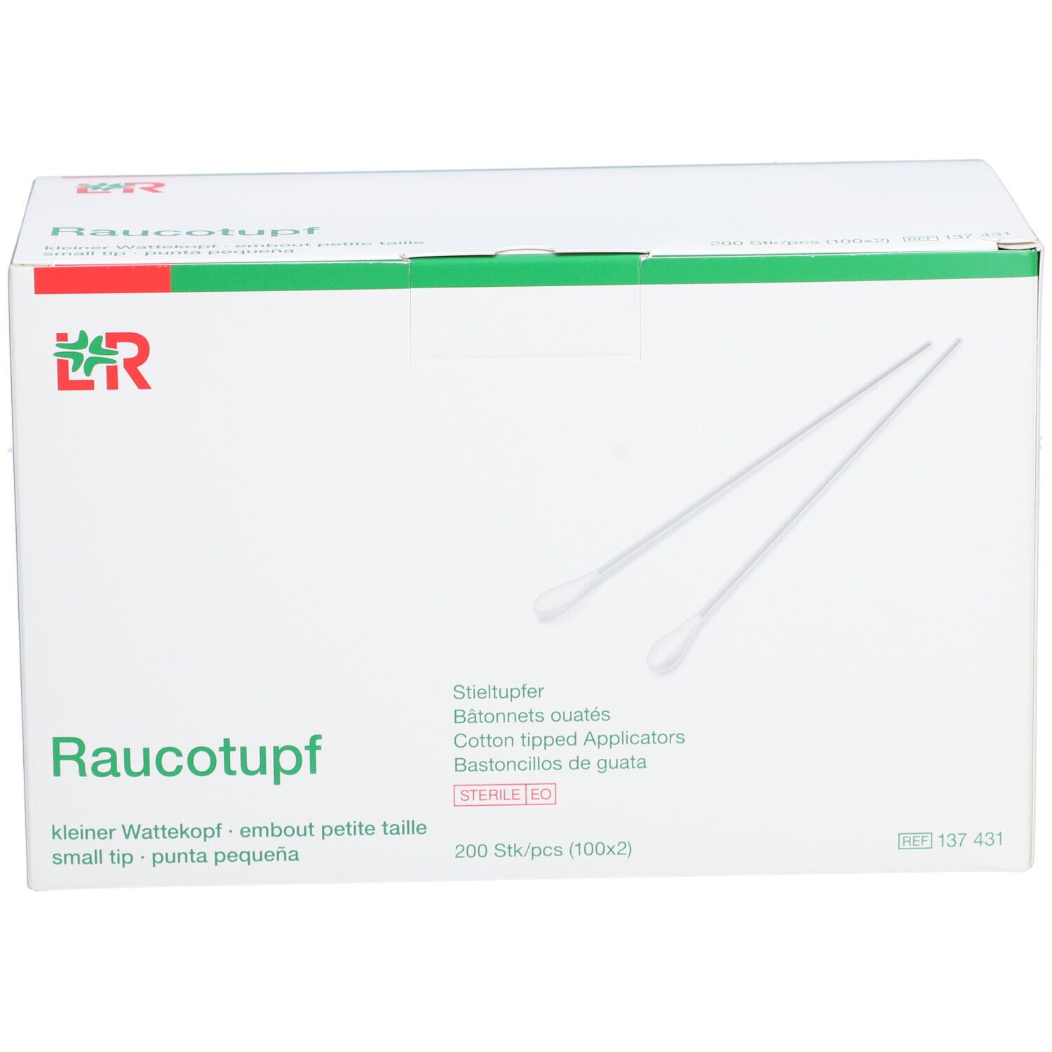 RAUCOTUPF Wattestäbchen aus Holz 15 cm