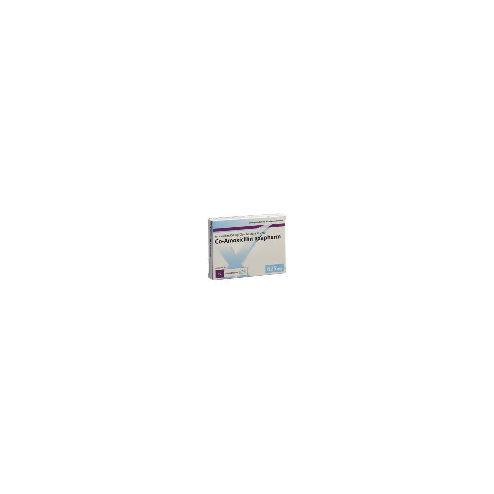CO-AMOXICILLIN axapharm Filmtabl 625 mg 10 Stk
