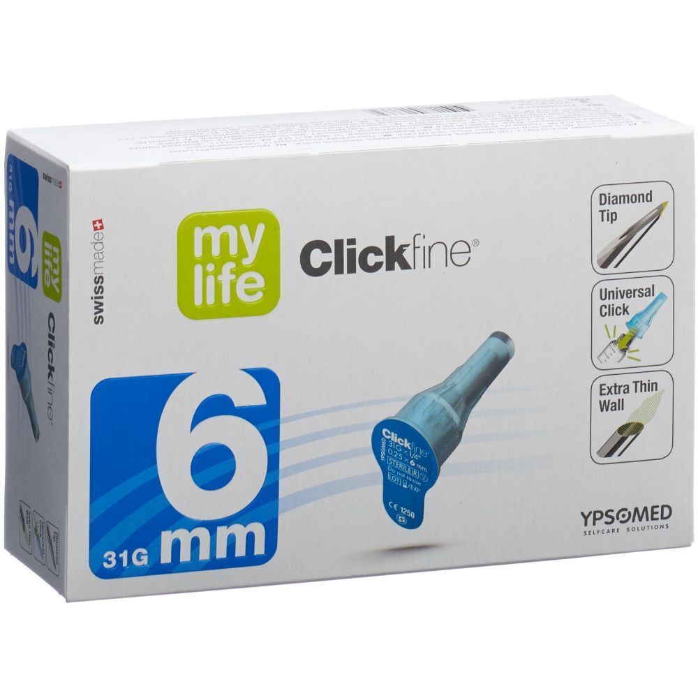 MYLIFE Clickfine® Pen-Nadeln 6mm 31G