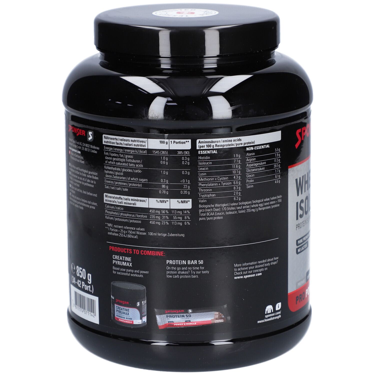 Sponser Whey Isolate 94 Caffè Latte
