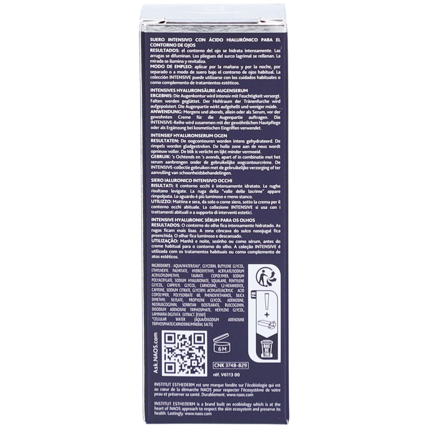 Institut Esthederm Intensive Hyaluronic Sérum yeux