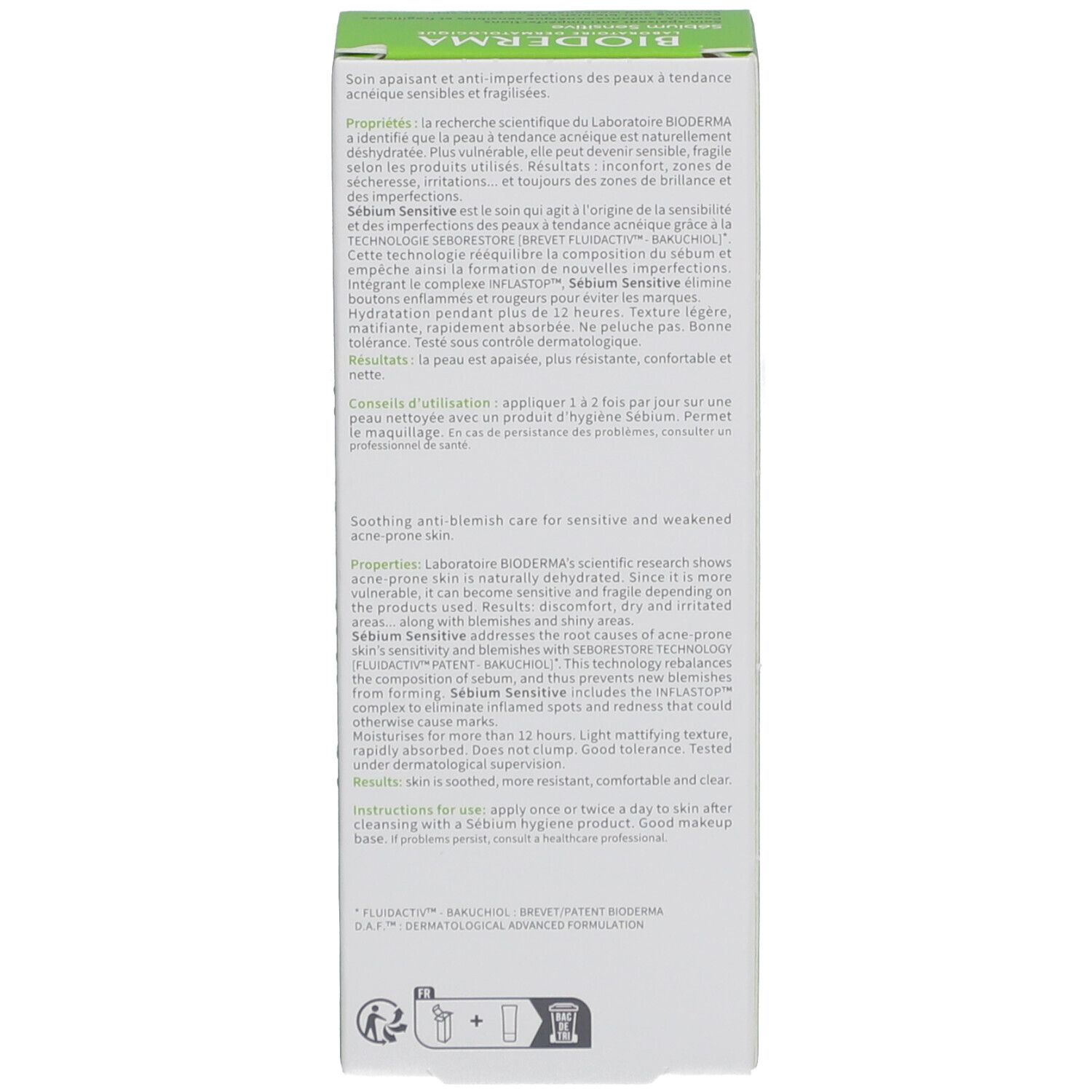 Bioderma Sebium Sensitive Soin apaisant anti-imperfections
