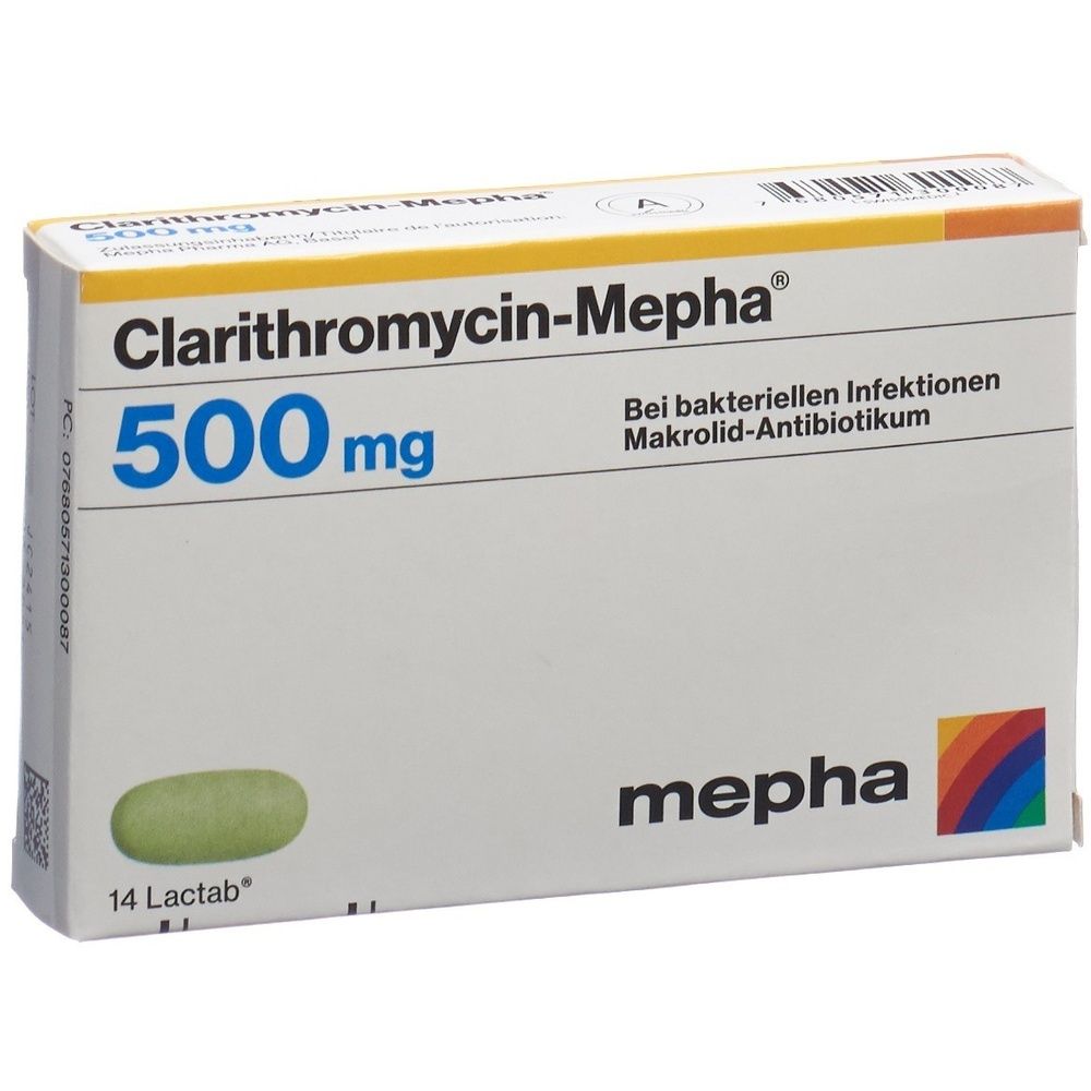 CLARITHROMYCIN Mepha Lactab 500 mg SDO
