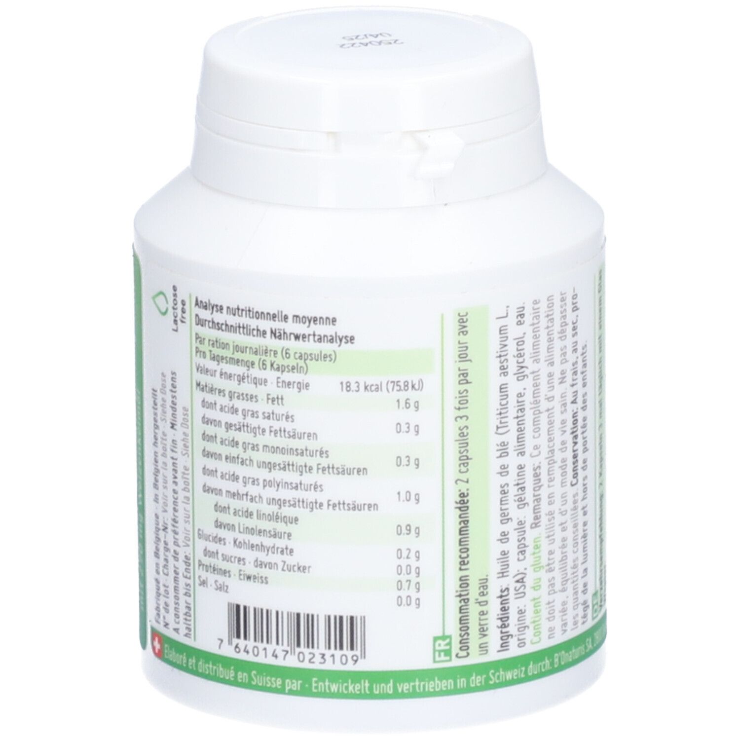 BIONATURIS Weizenkeimöl Kaps 270 mg 180 Stk