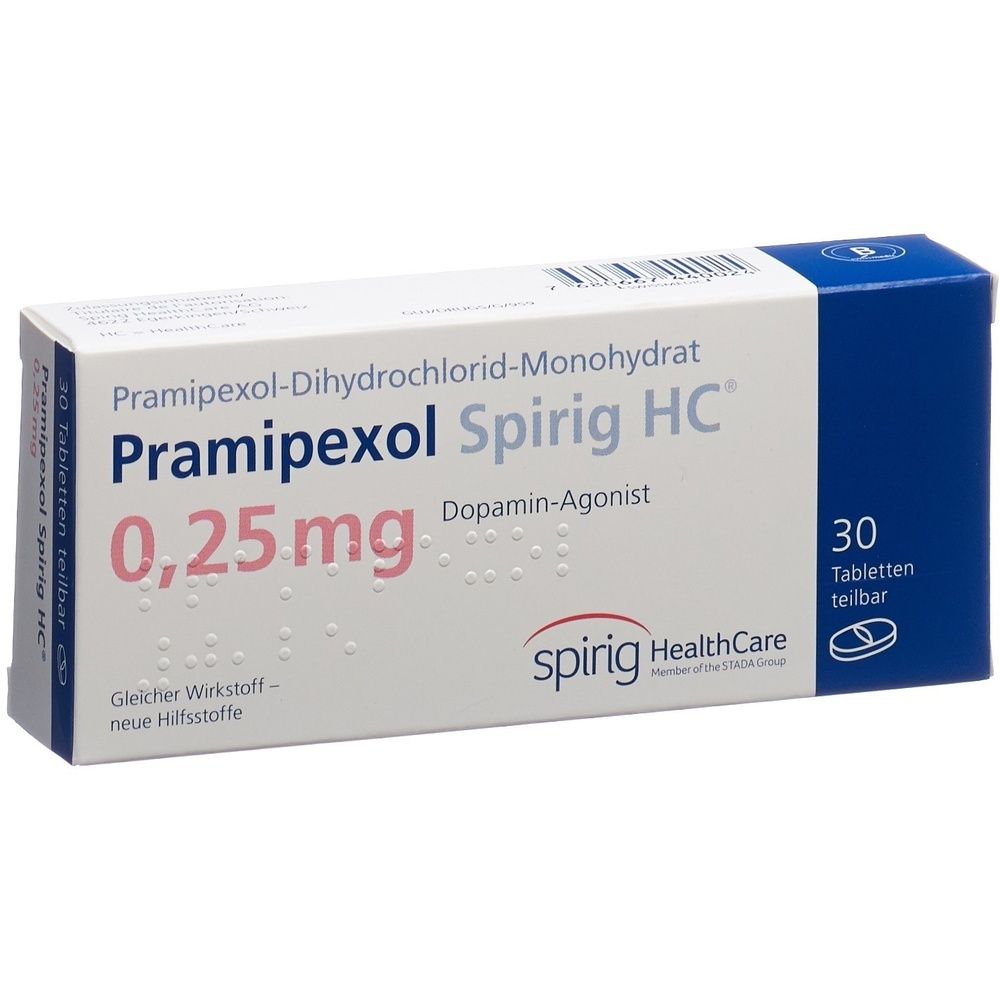 PRAMIPEXOL Spirig HC Tabl 0.25 mg SDO