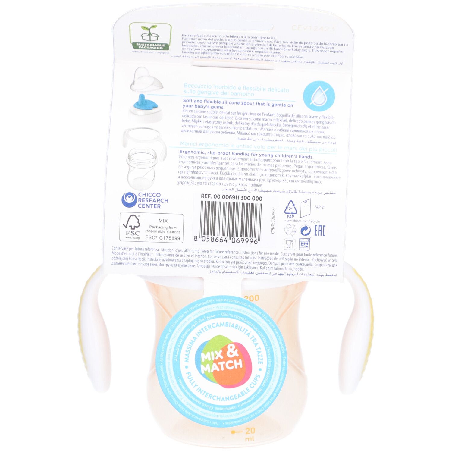 CHICCO Übergangsbecher 4m +