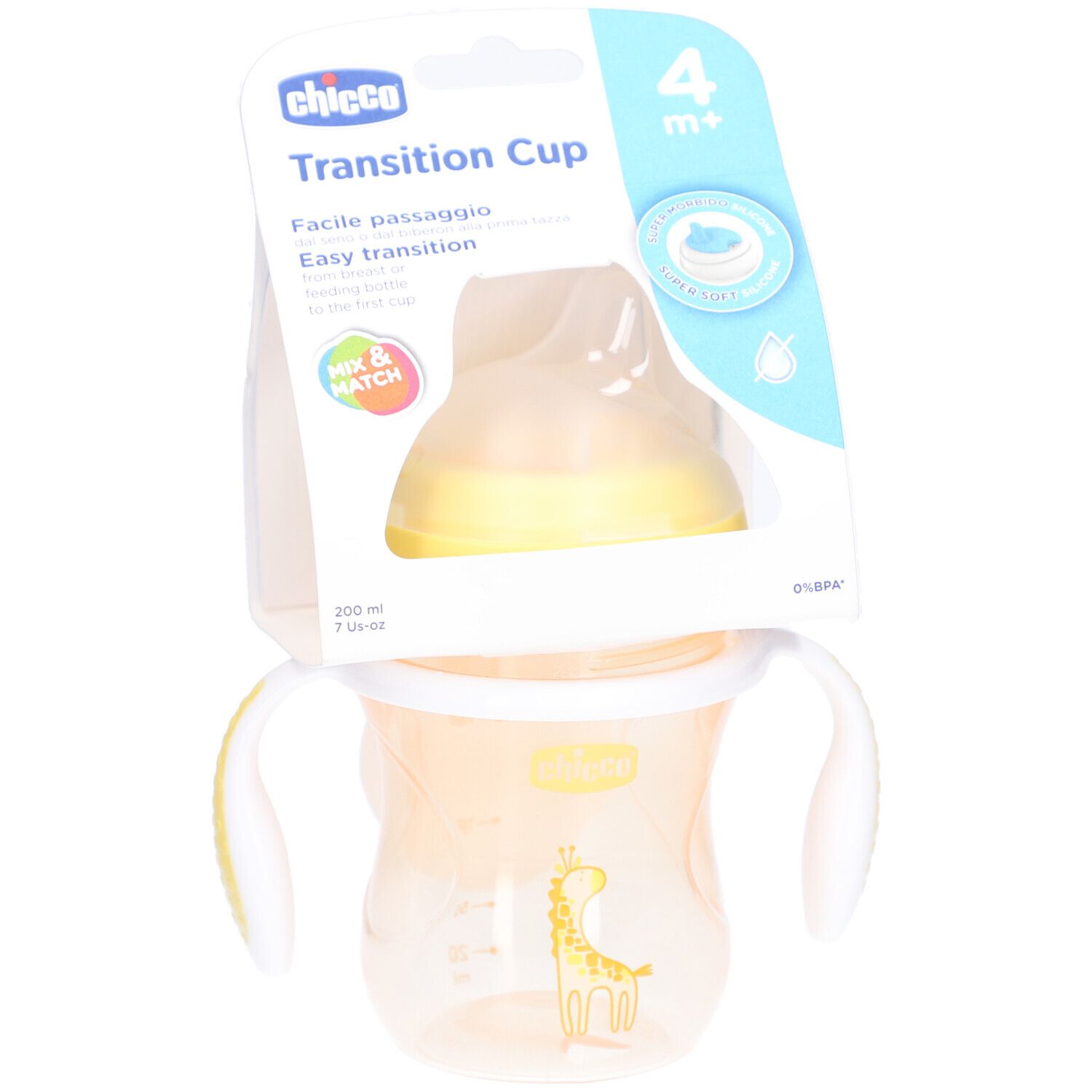CHICCO Übergangsbecher 4m +