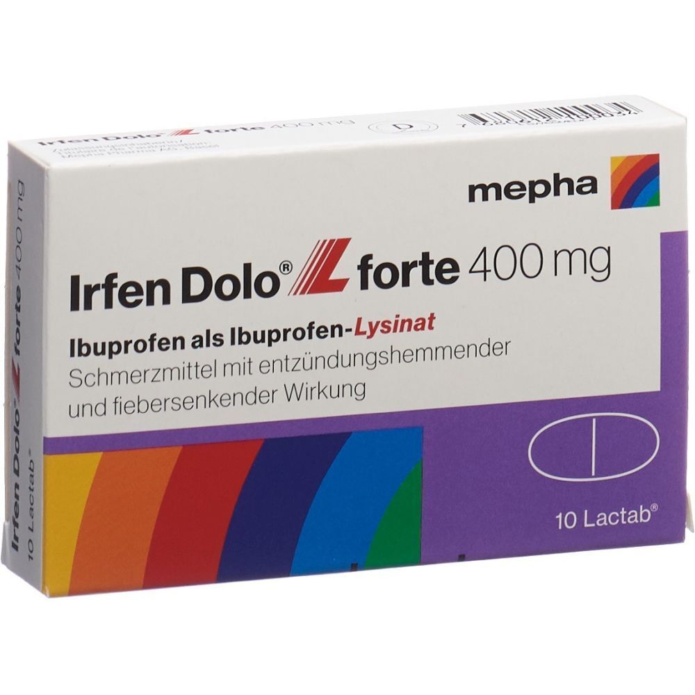 IRFEN DOLO L forte Lactab 400 mg 10 Stk
