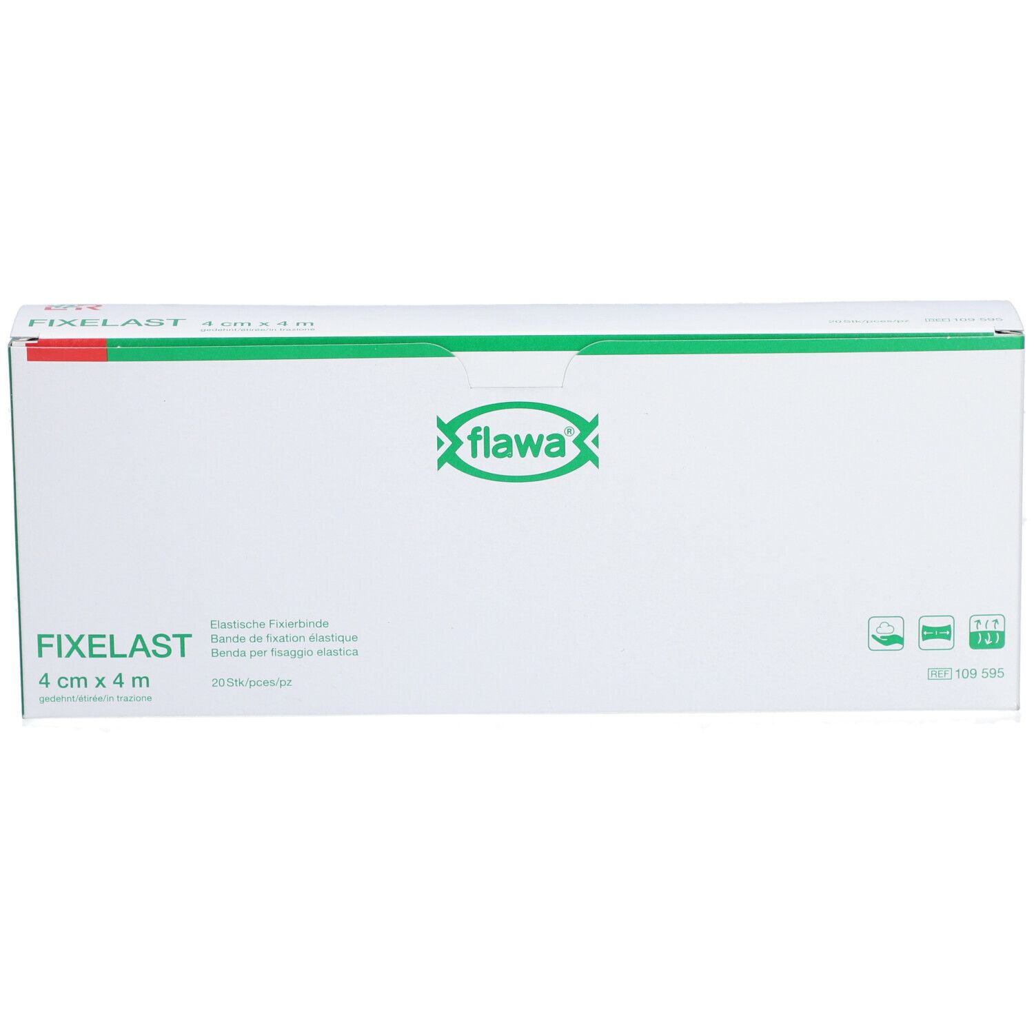 flawa® Fixelast Bande de fixation élastique 4 cm x 4 m