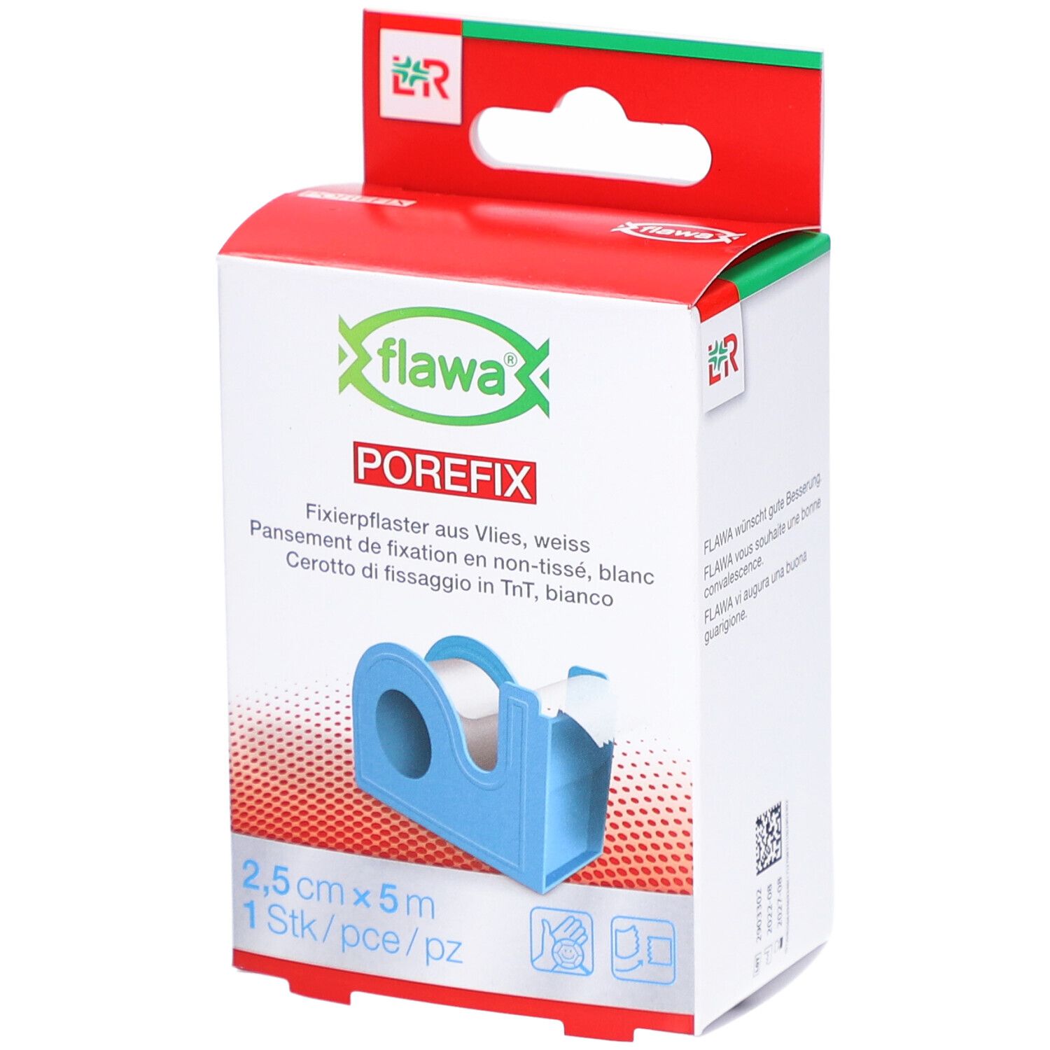 FLAWA Porefix Heftpflaster im Dispenser 2,5 cm x 5 m