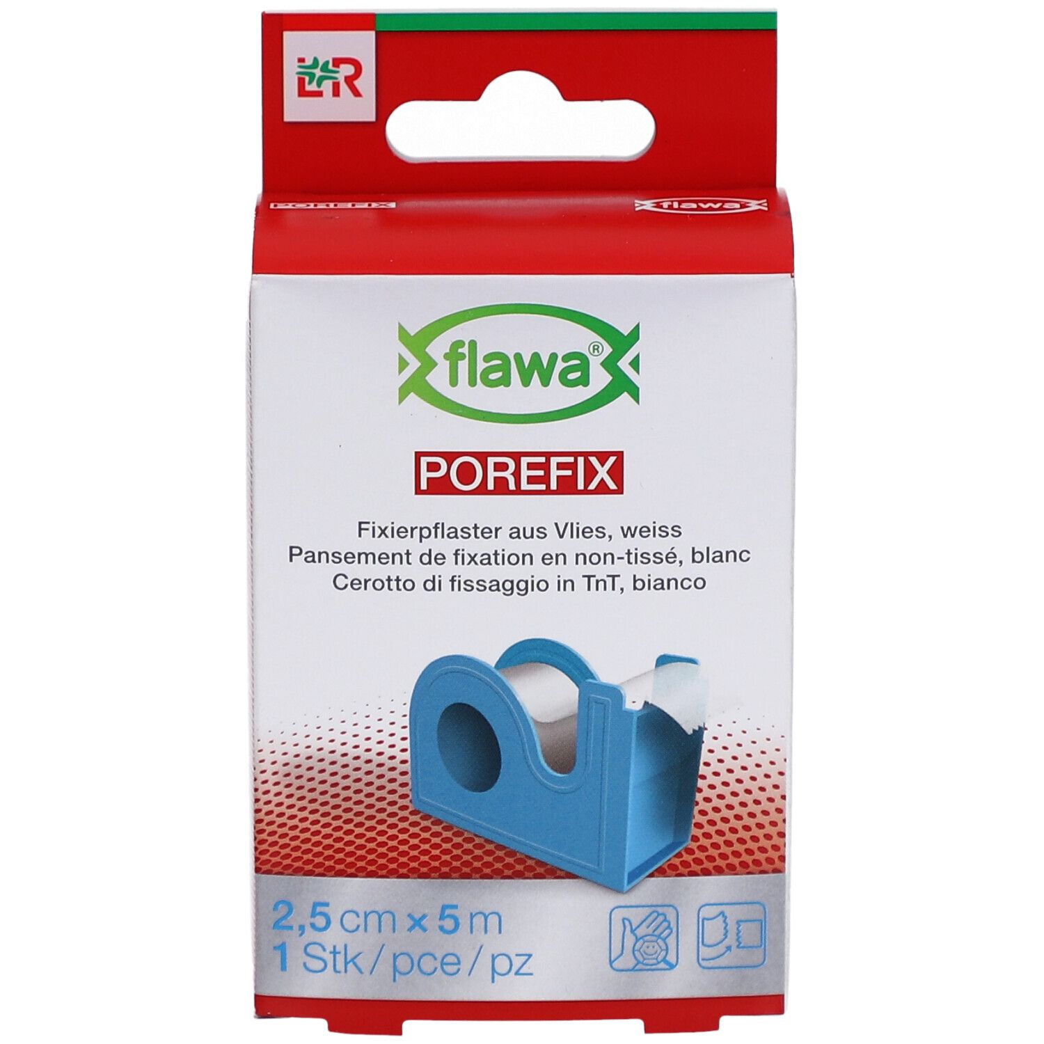 FLAWA Porefix Heftpflaster im Dispenser 2,5 cm x 5 m