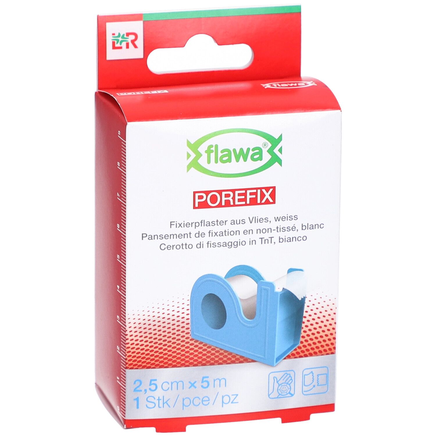 FLAWA Porefix Heftpflaster im Dispenser 2,5 cm x 5 m