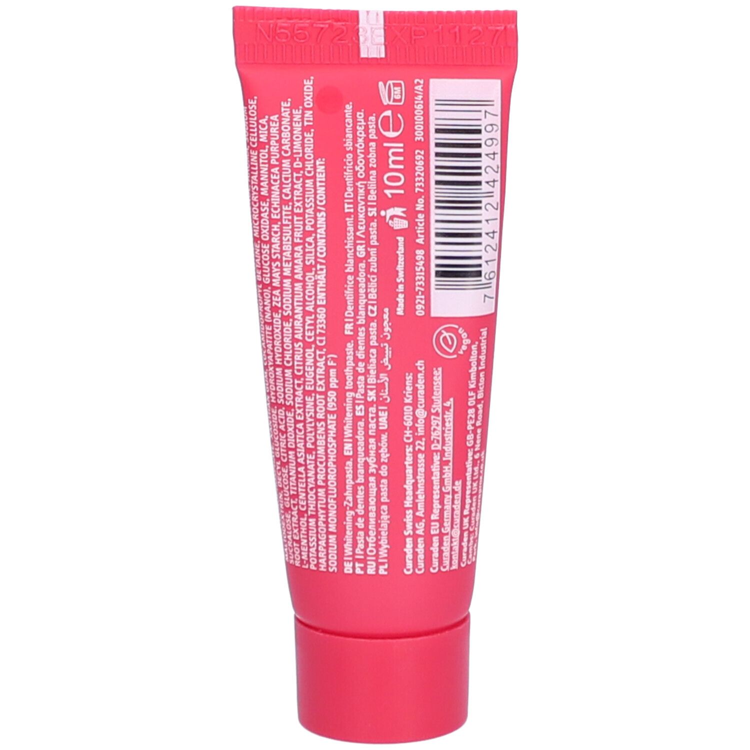 Curaprox Be You Dentifrice Rouge