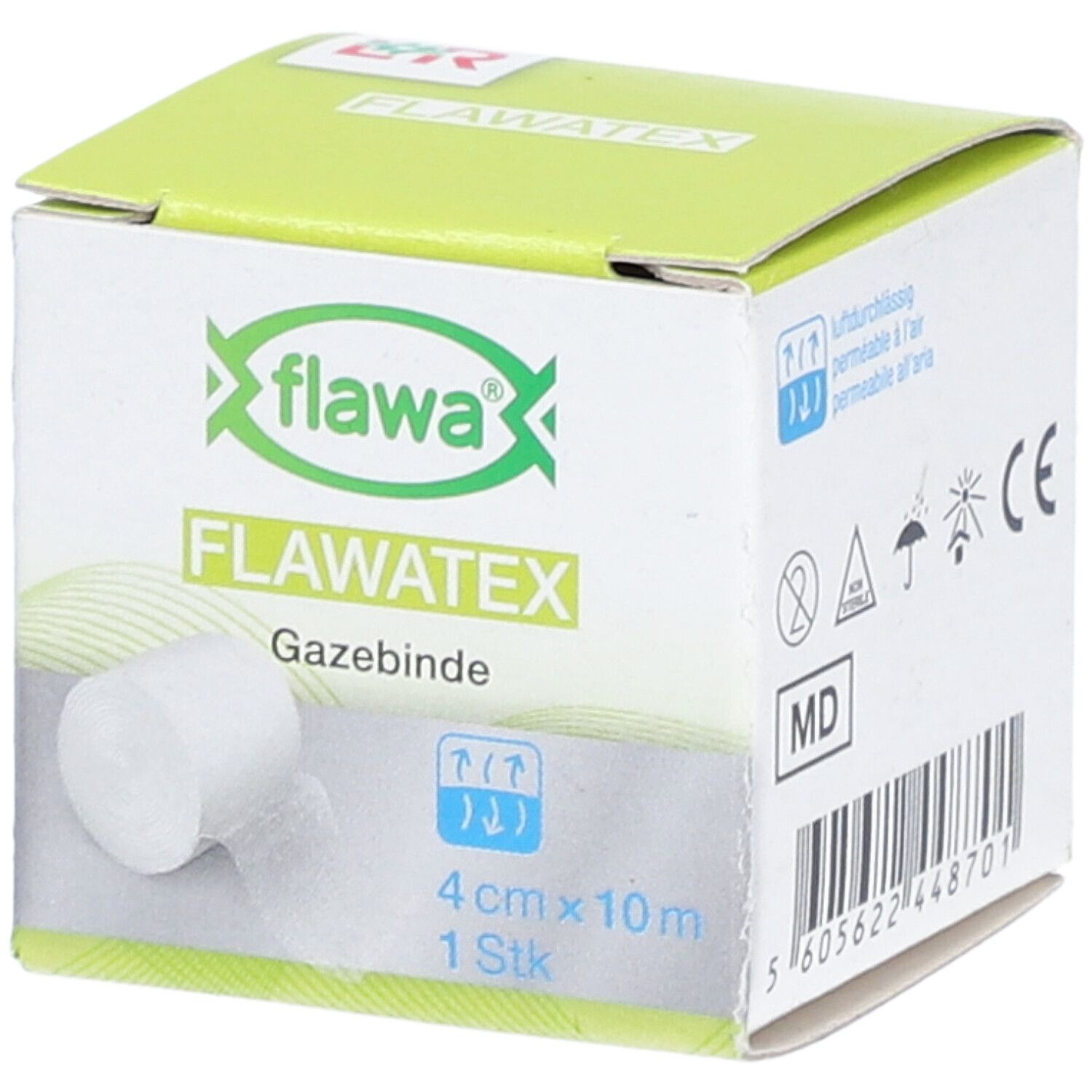 Flawa Bande de gaze lisières tissées 4cmx10m