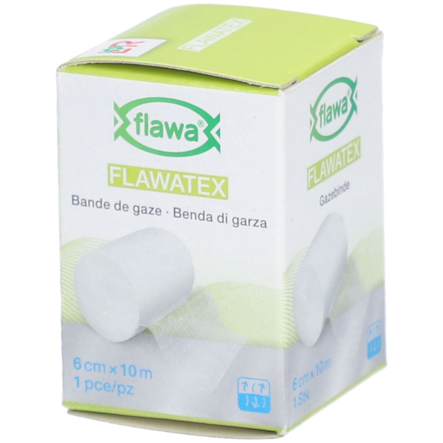Flawa Bande de gaze lisières tissées 6cmx10m