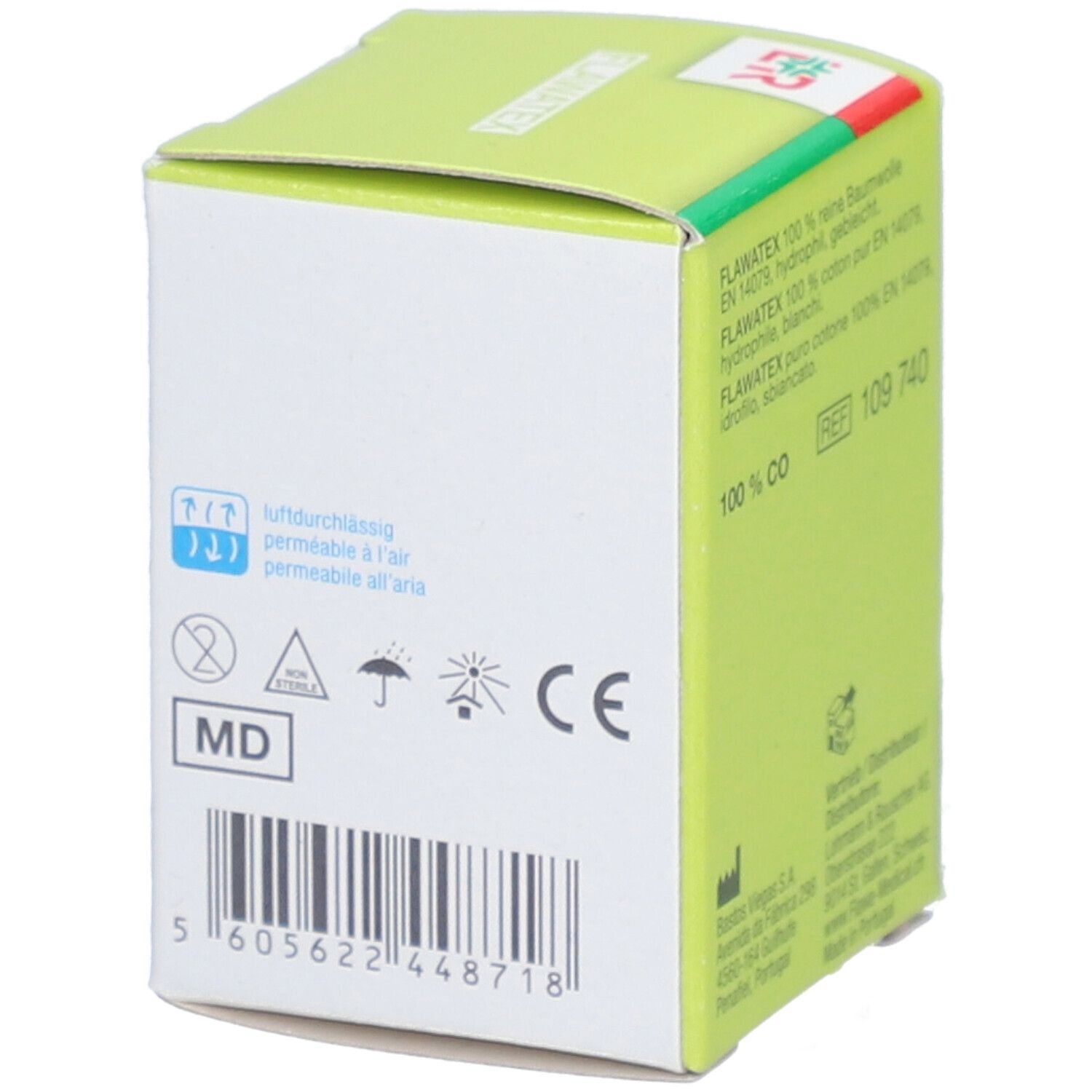 Flawa Bande de gaze lisières tissées 6cmx10m