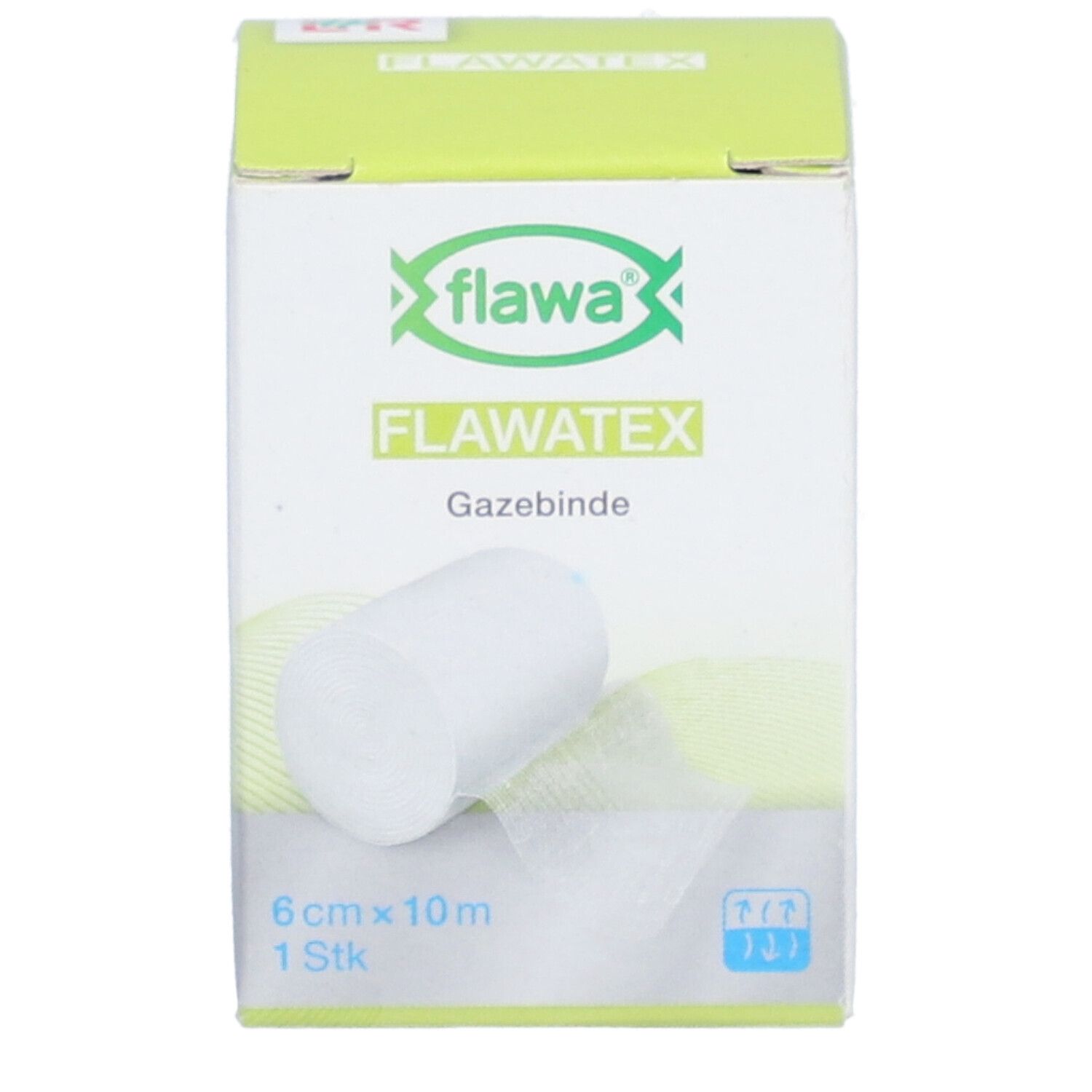 Flawa Bande de gaze lisières tissées 6cmx10m