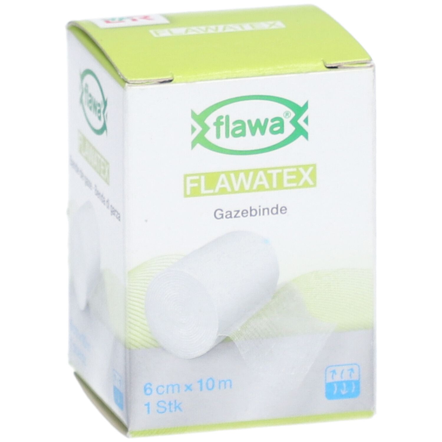 Flawa Bande de gaze lisières tissées 6cmx10m