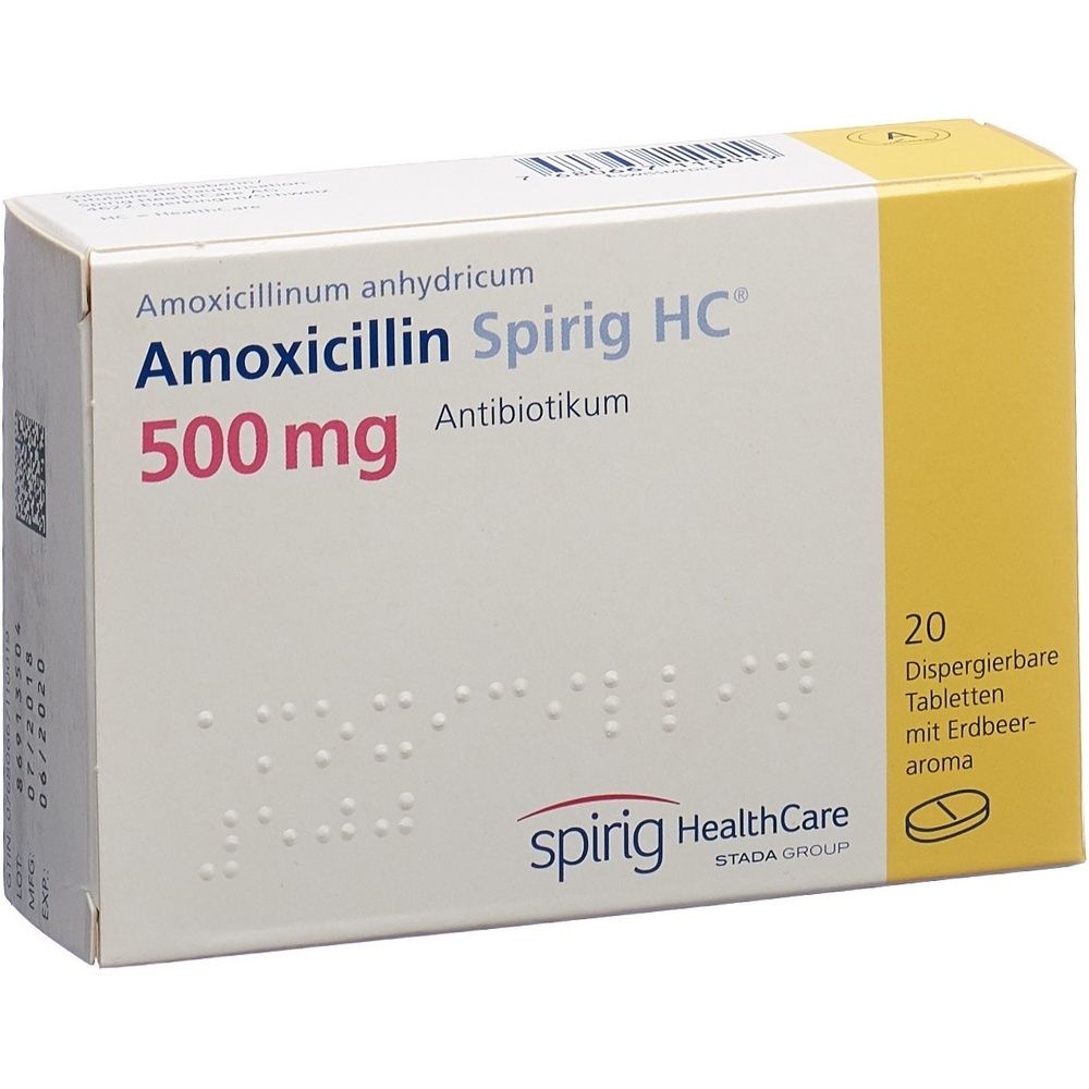 AMOXICILLIN Spirig HC Disp Tabl 500 mg SDO
