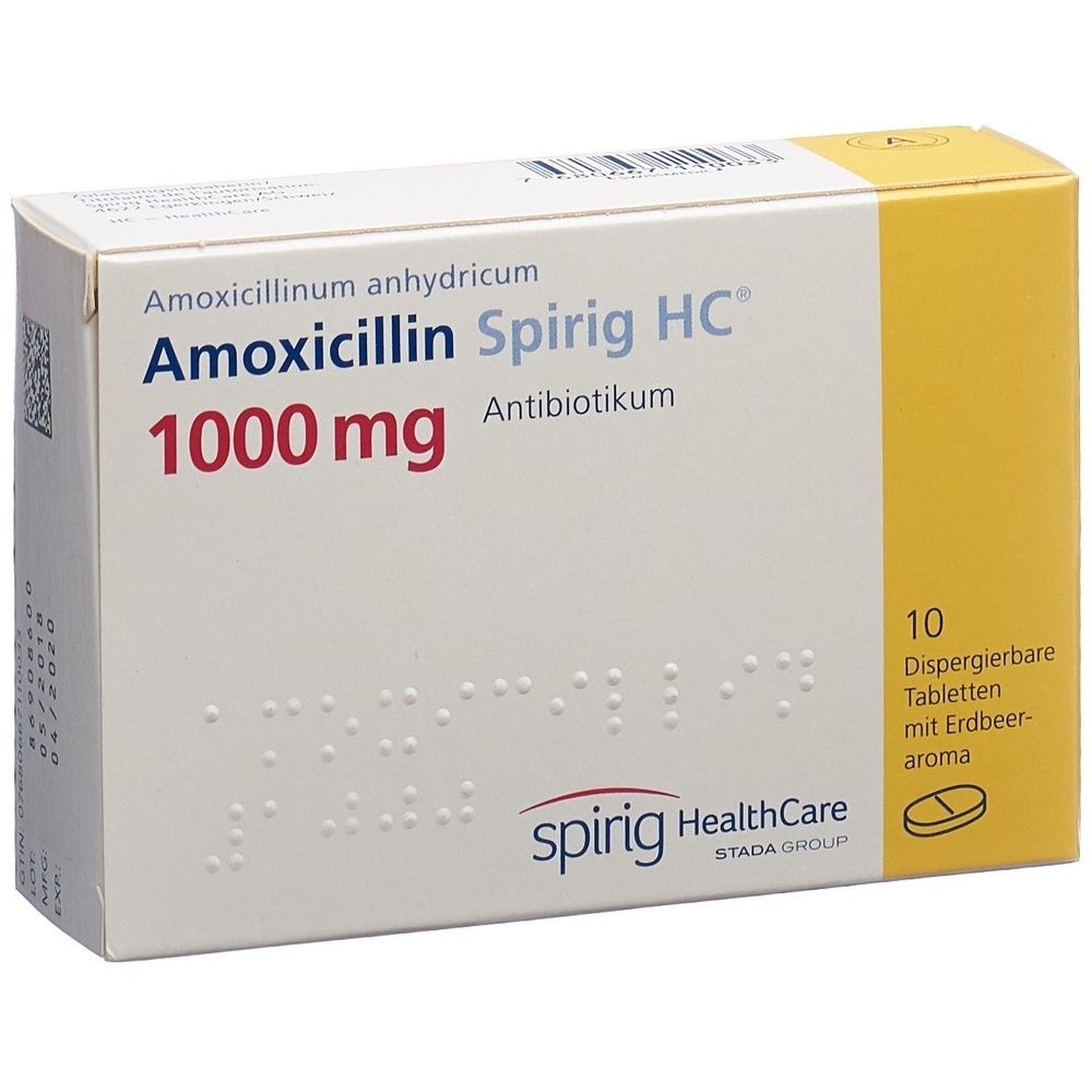 AMOXICILLIN Spirig HC Disp Tabl 1000 mg SDO
