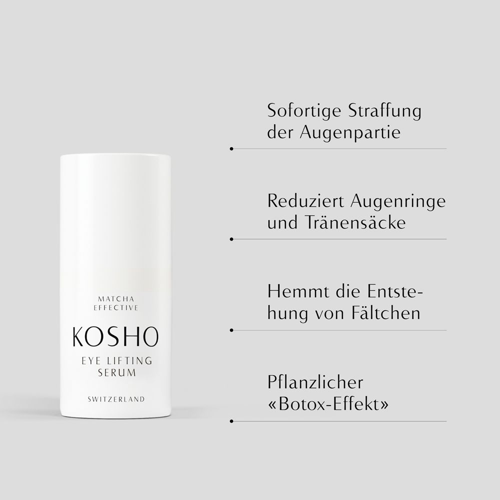 KOSHO MATCHA EFFECTIVE Eye Lifting Serum - Sérum liftant pour les yeux