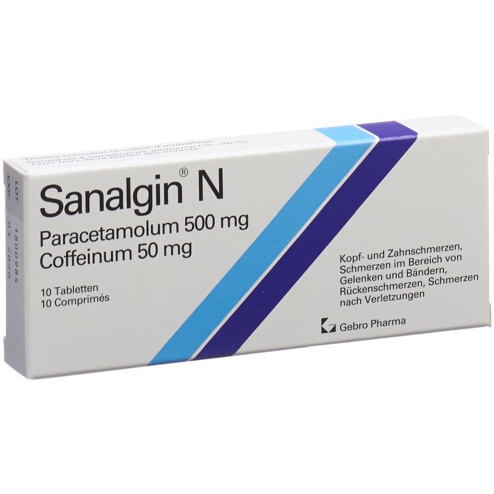 SANALGIN N Tabl 10 Stk