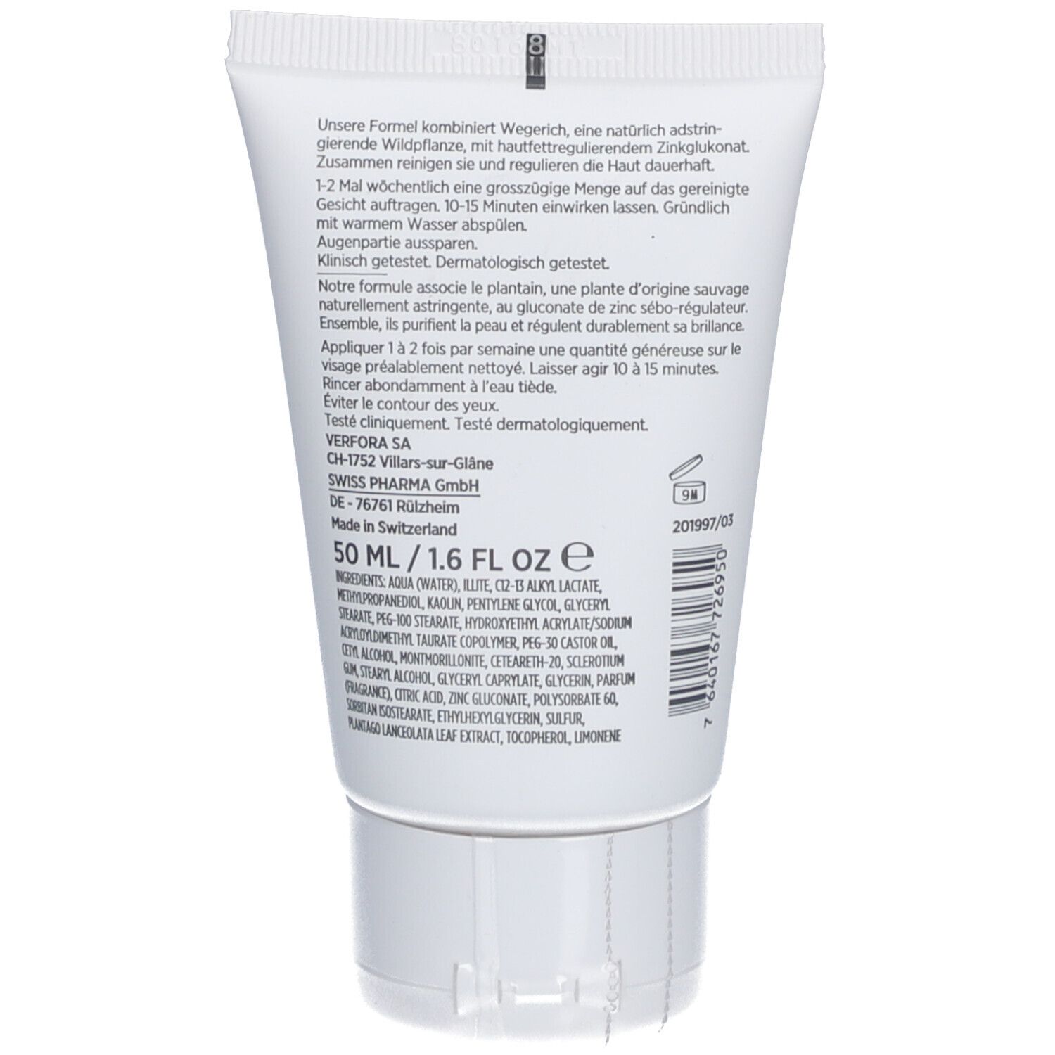 DERMAFORA Tiefenreinigende Tonerde Maske