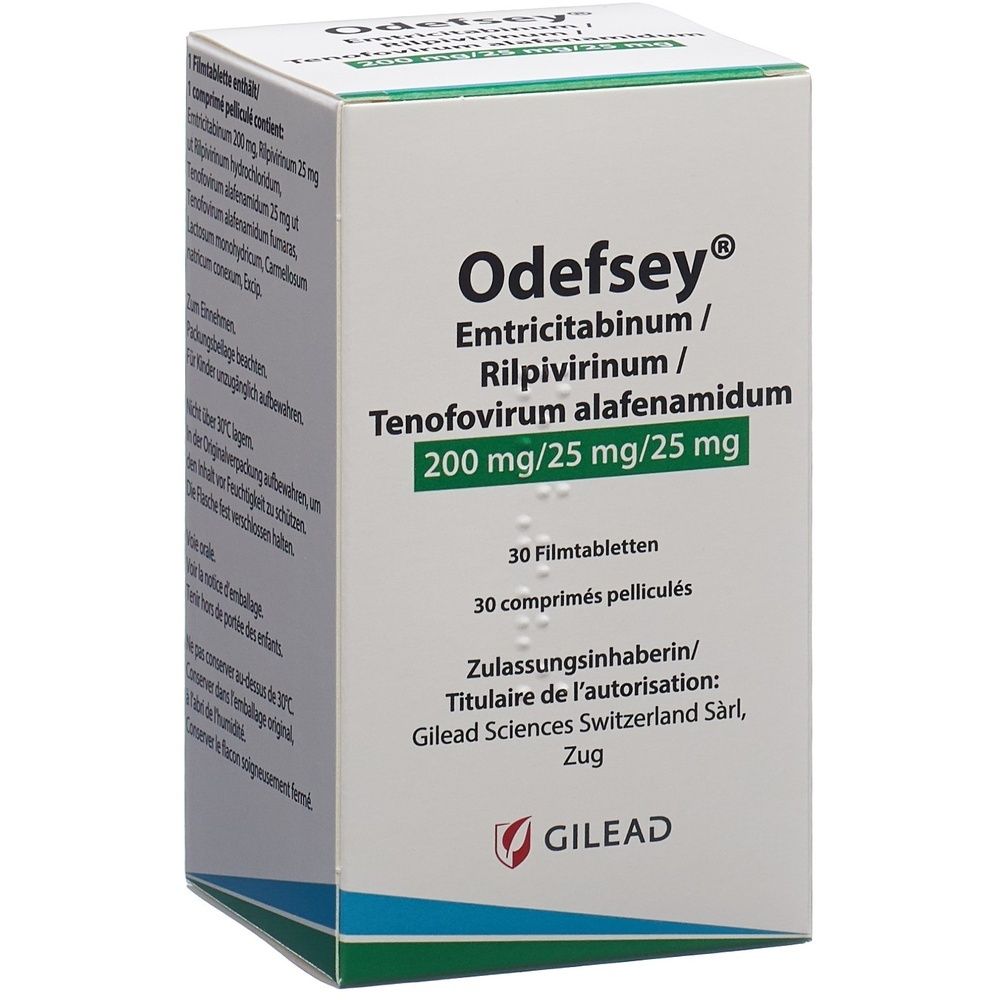 ODEFSEY Filmtabl 200mg/25mg/25mg SDO