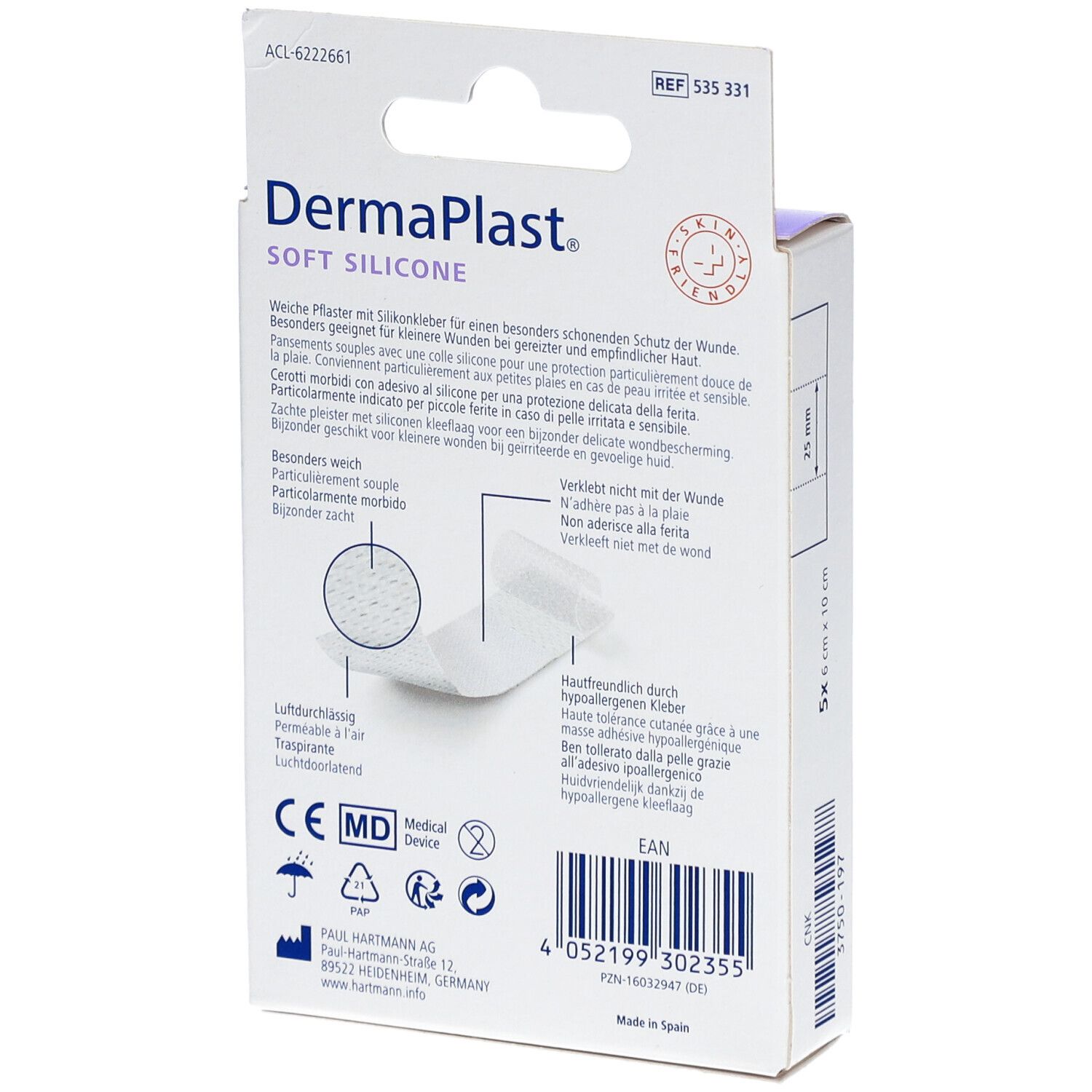DermaPlast® Soft Silicone Pflaster