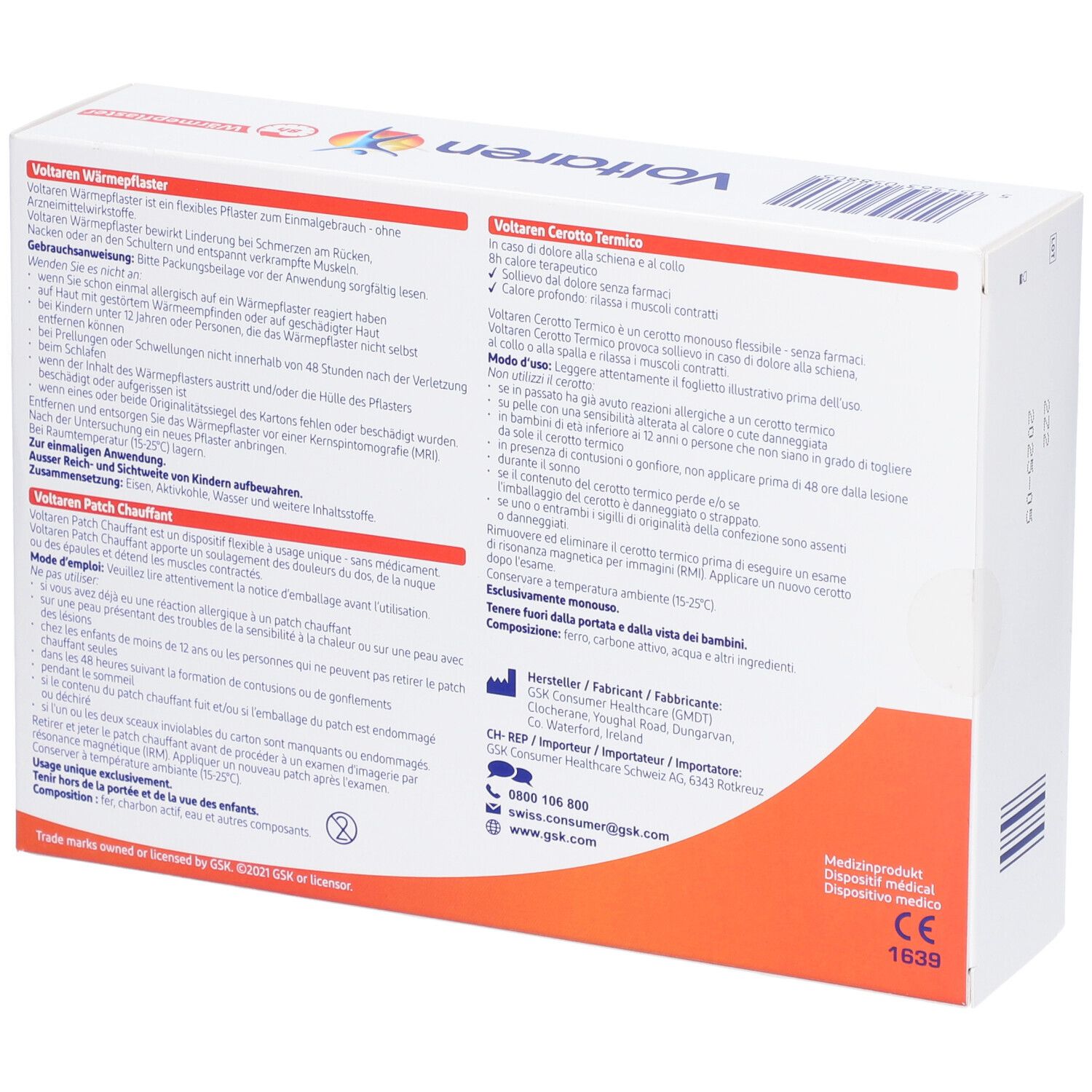 VOLTAREN Patch chauffant