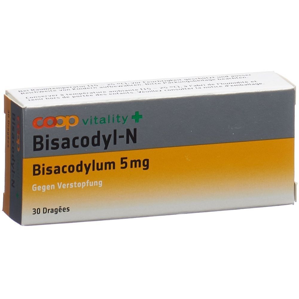 COOP VITALITY Bisacodyl-N Drag 5 mg 30 Stk