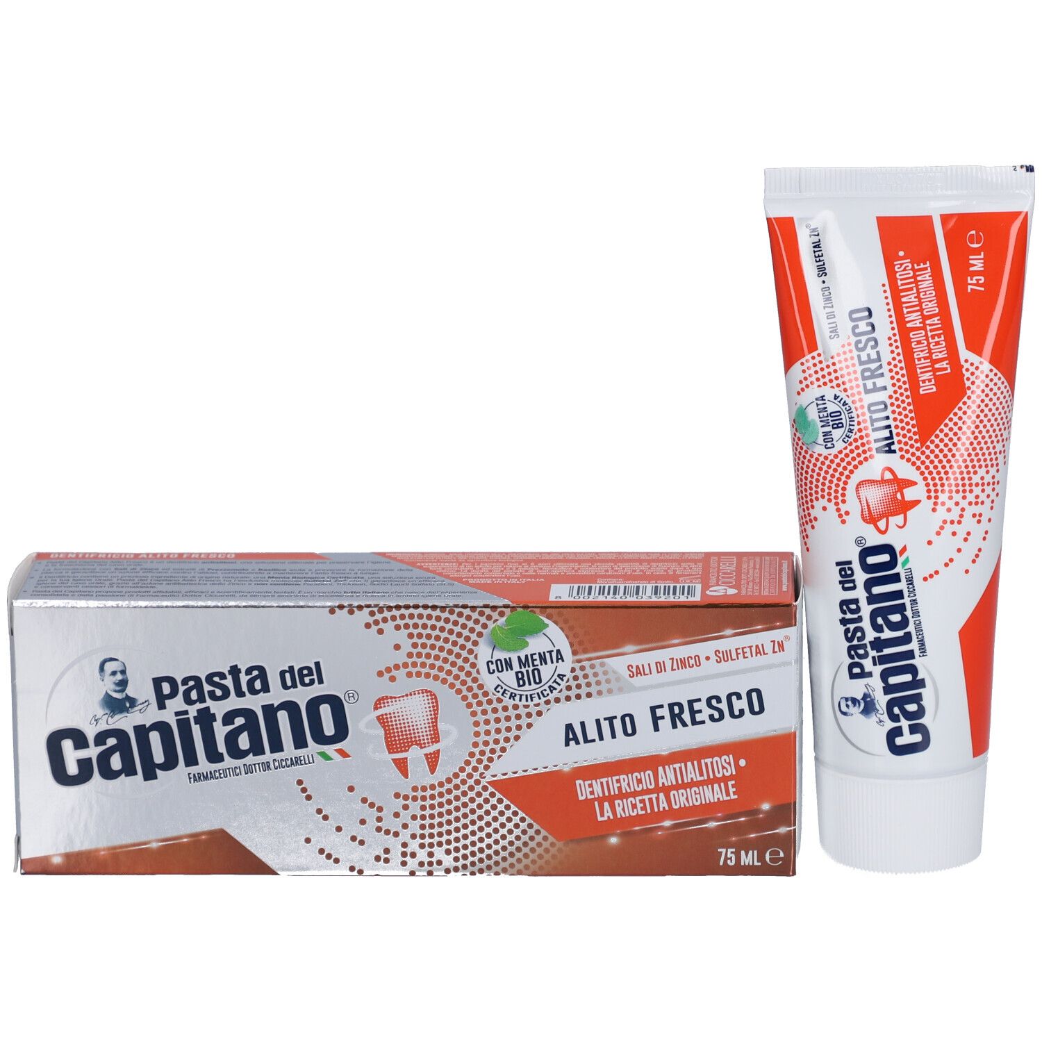 Pasta del Capitano Baking Soda Zahnpasta mit Bio-Minze