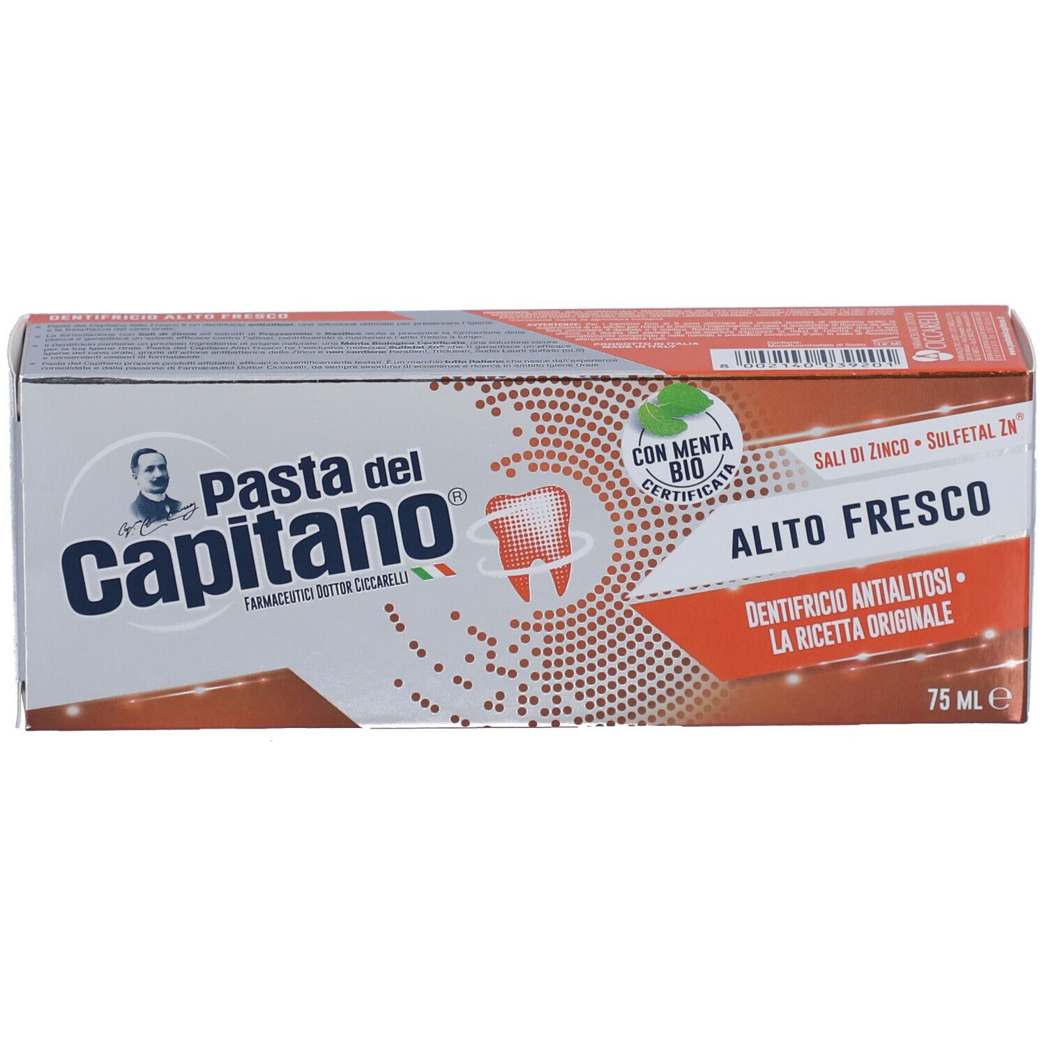 Pasta del Capitano Baking Soda Zahnpasta mit Bio-Minze