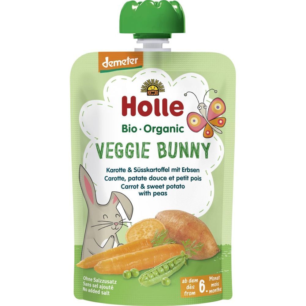 Holle Veggie Bunny carotte-patate douce-pois