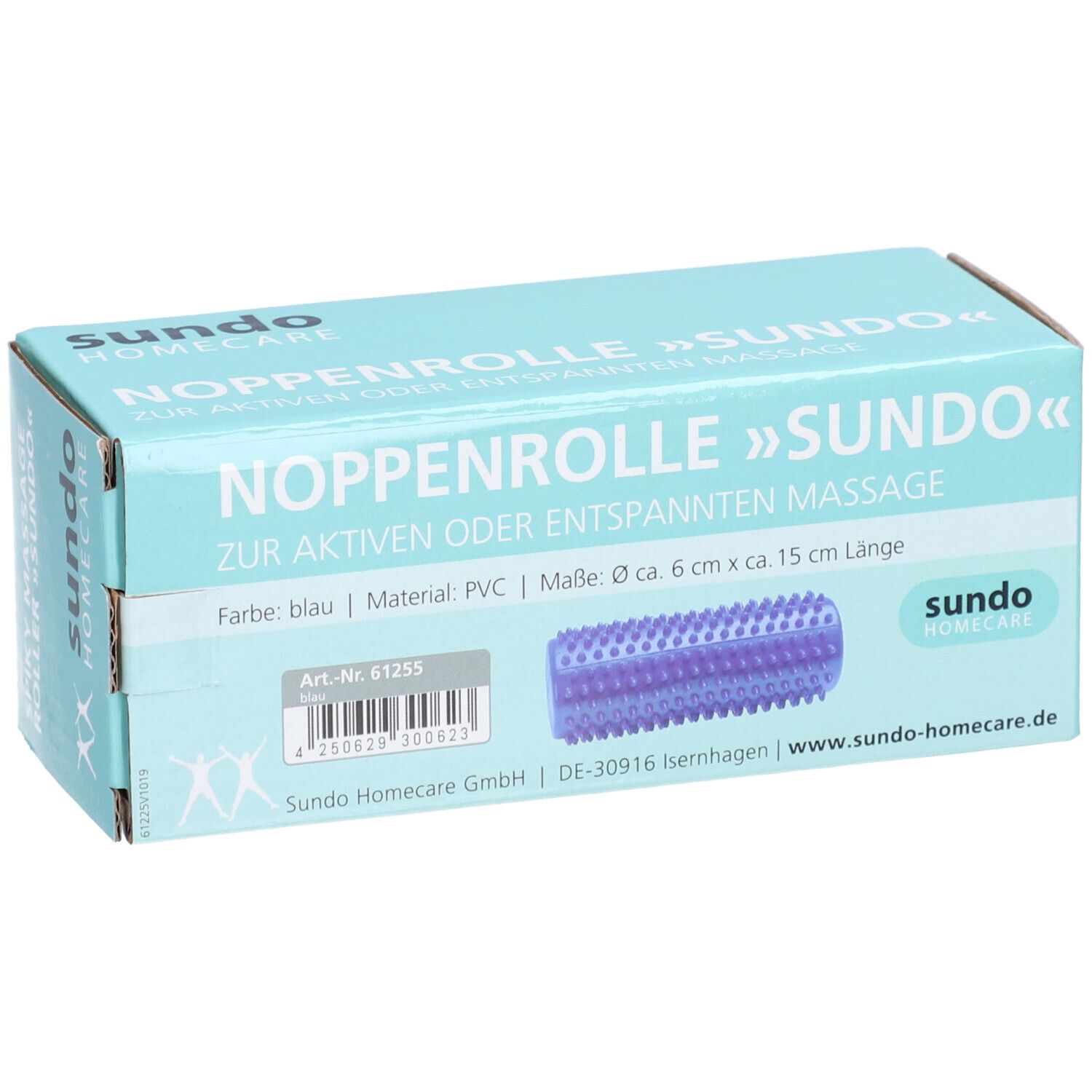 SUNDO Noppenrolle 15cm ø6cm blau