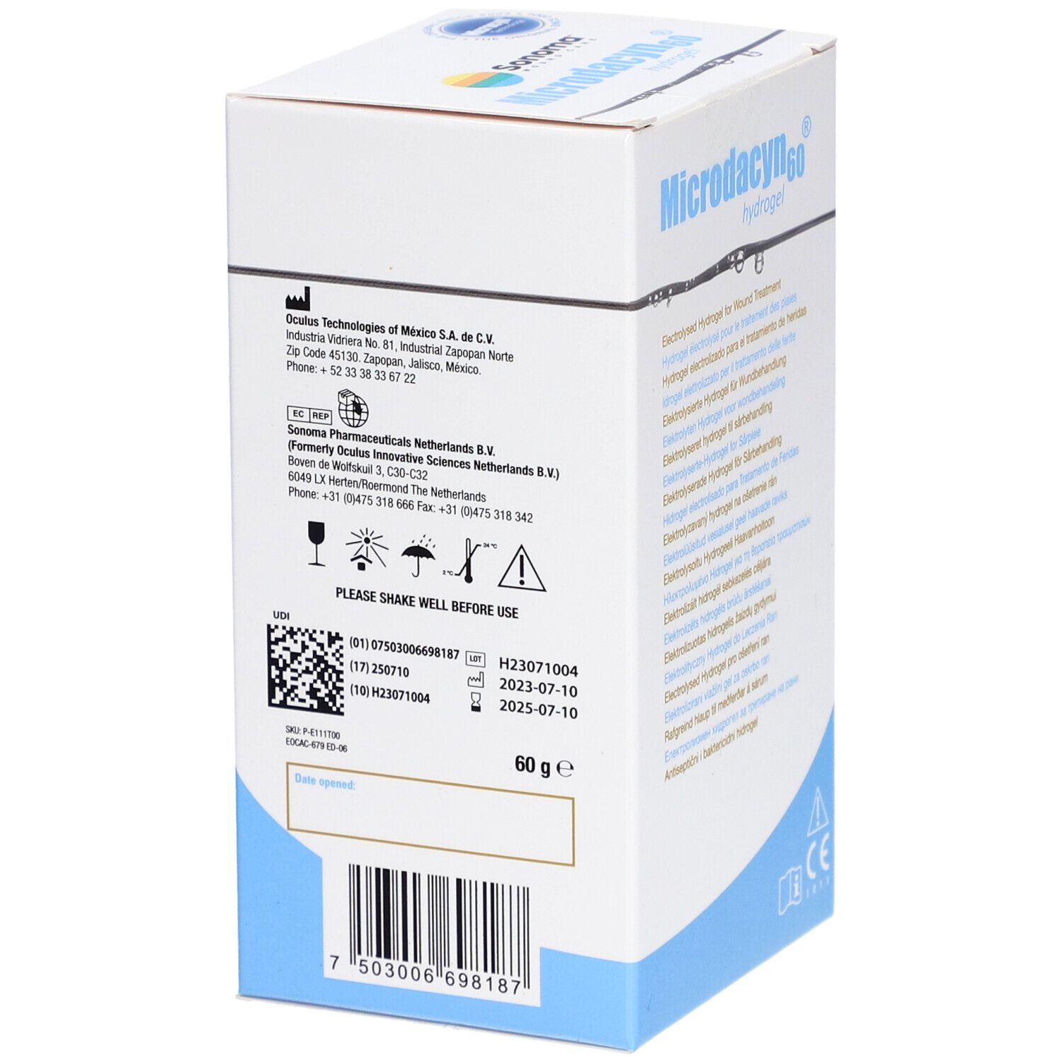 MICRODACYN60 Hydrogel 60 g
