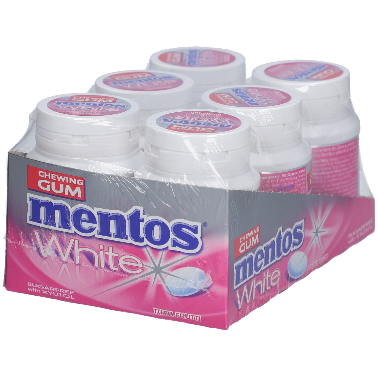 Mentos Gum White Tutti Frutti
