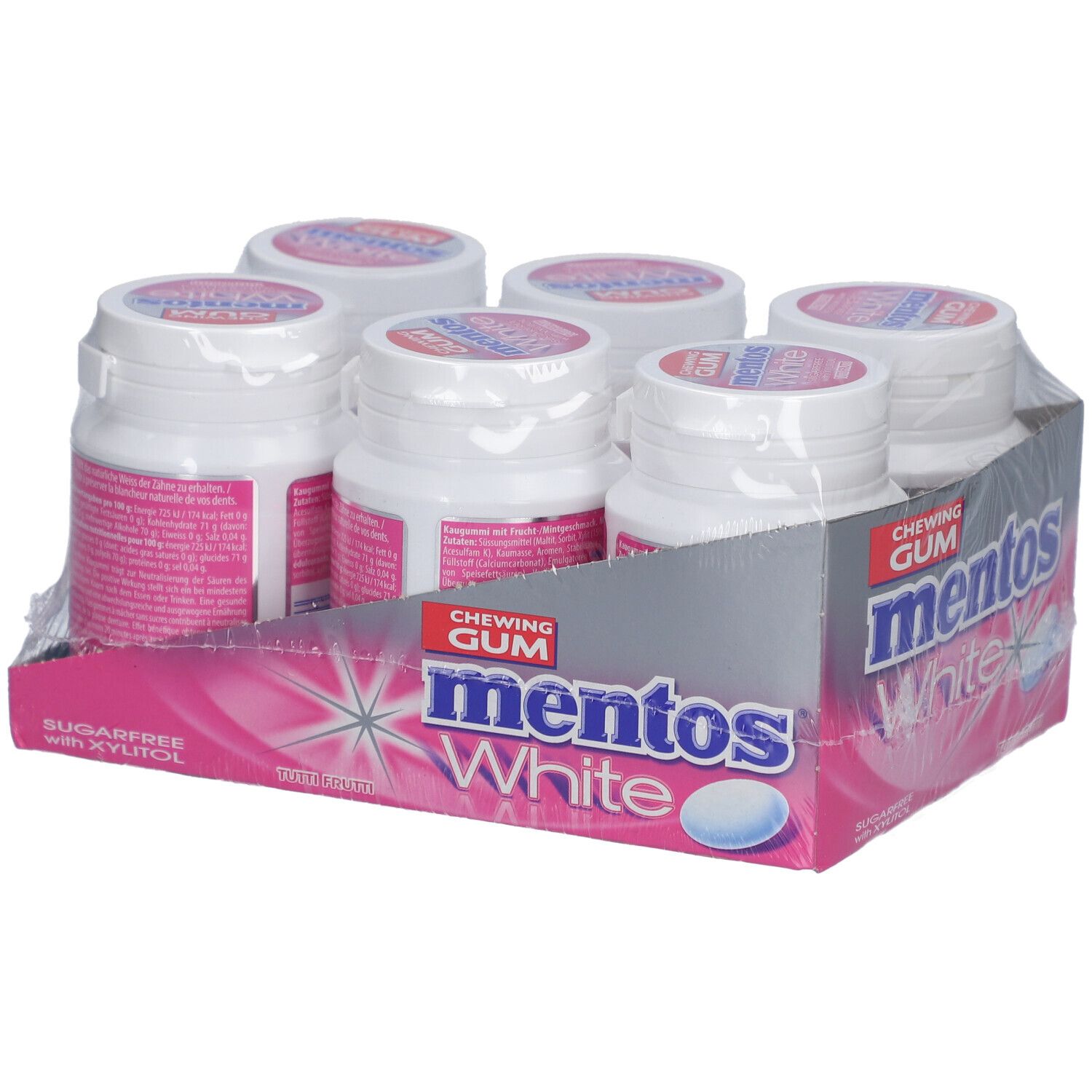Mentos Gum White Tutti Frutti