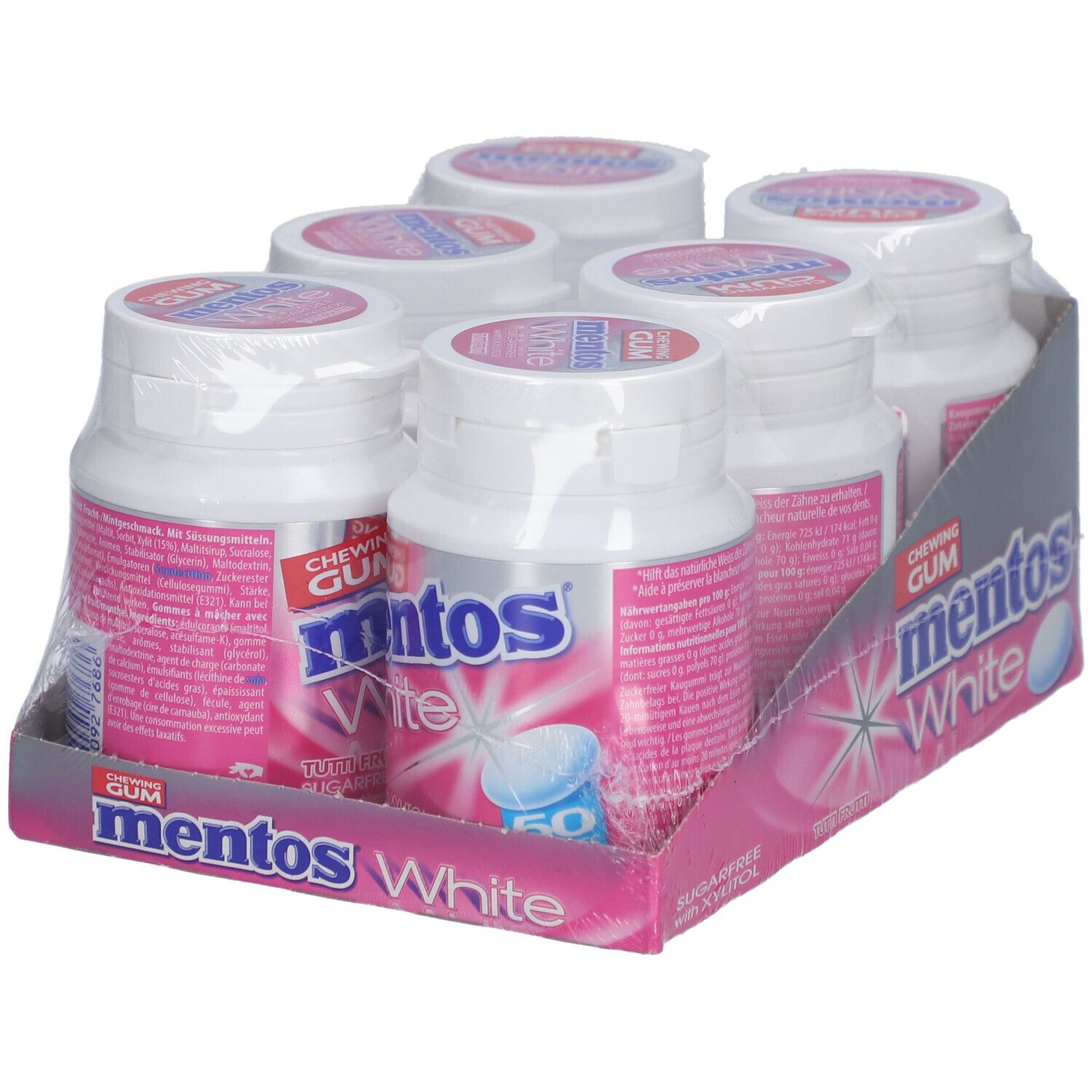 Mentos Gum White Tutti Frutti