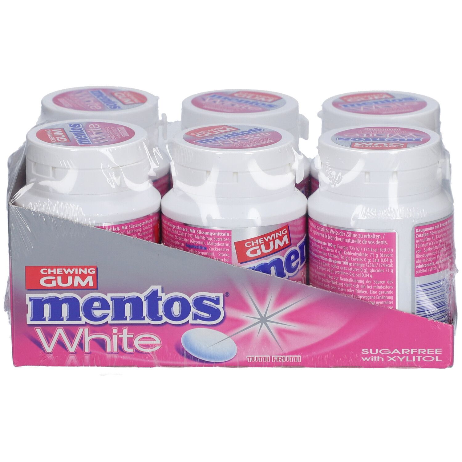 Mentos Gum White Tutti Frutti