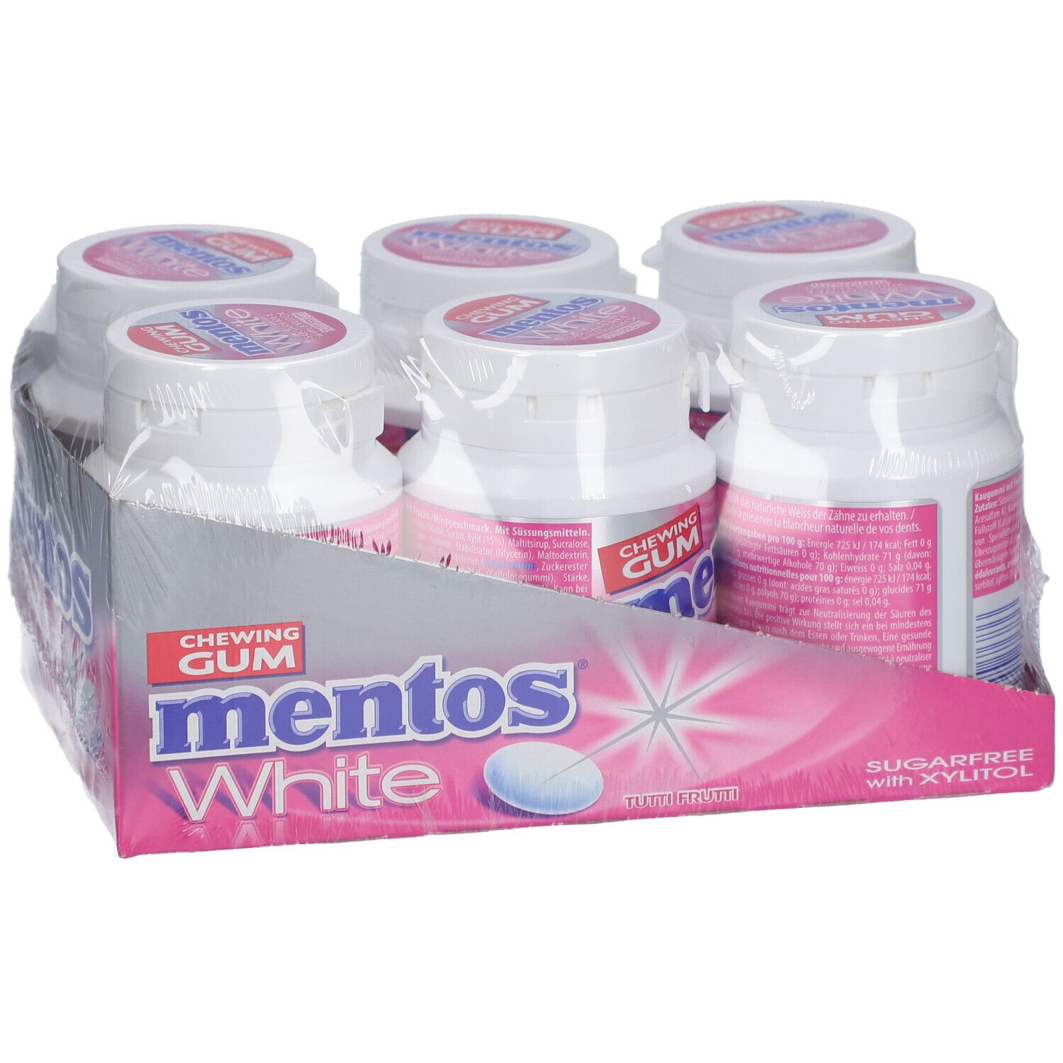 Mentos Gum White Tutti Frutti