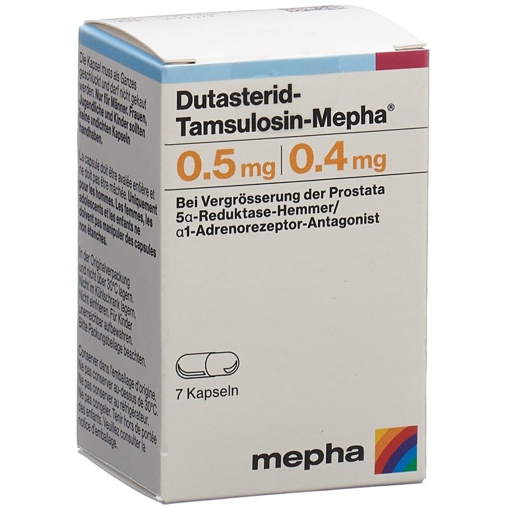 DUTASTERID Tamsulosin Mepha Kaps 0.5/0.4mg SDO