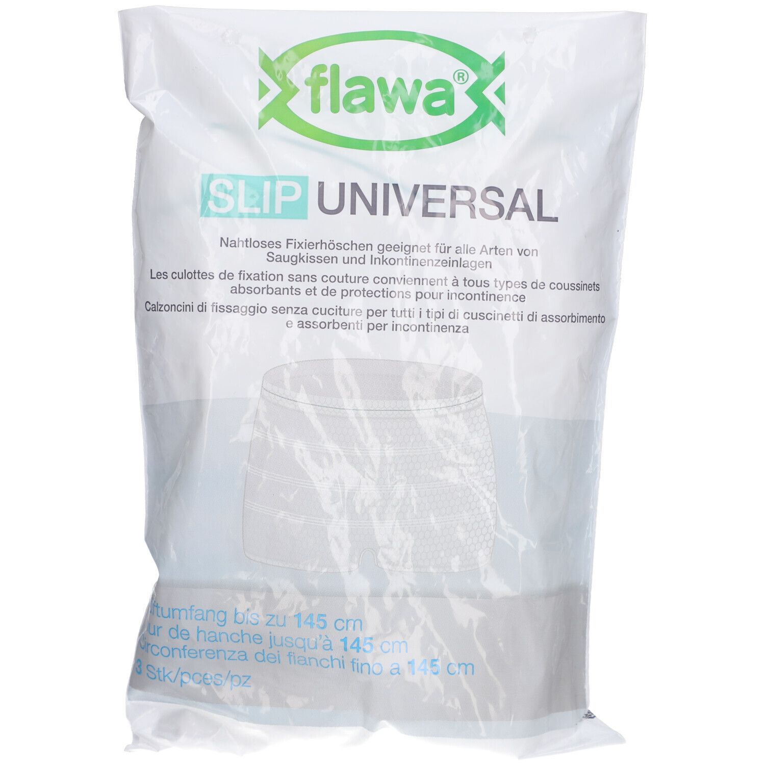 flawa® Slip Universal - Culottes de fixation pour tour de hanche jusqu'à 145 cm