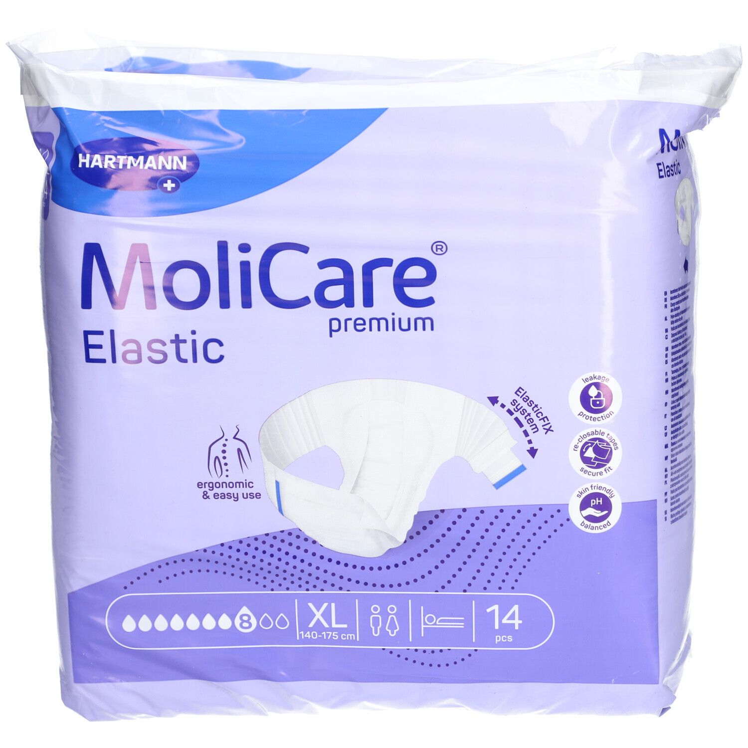 MoliCare® Premium Elastic 8 Tropfen Größe XL