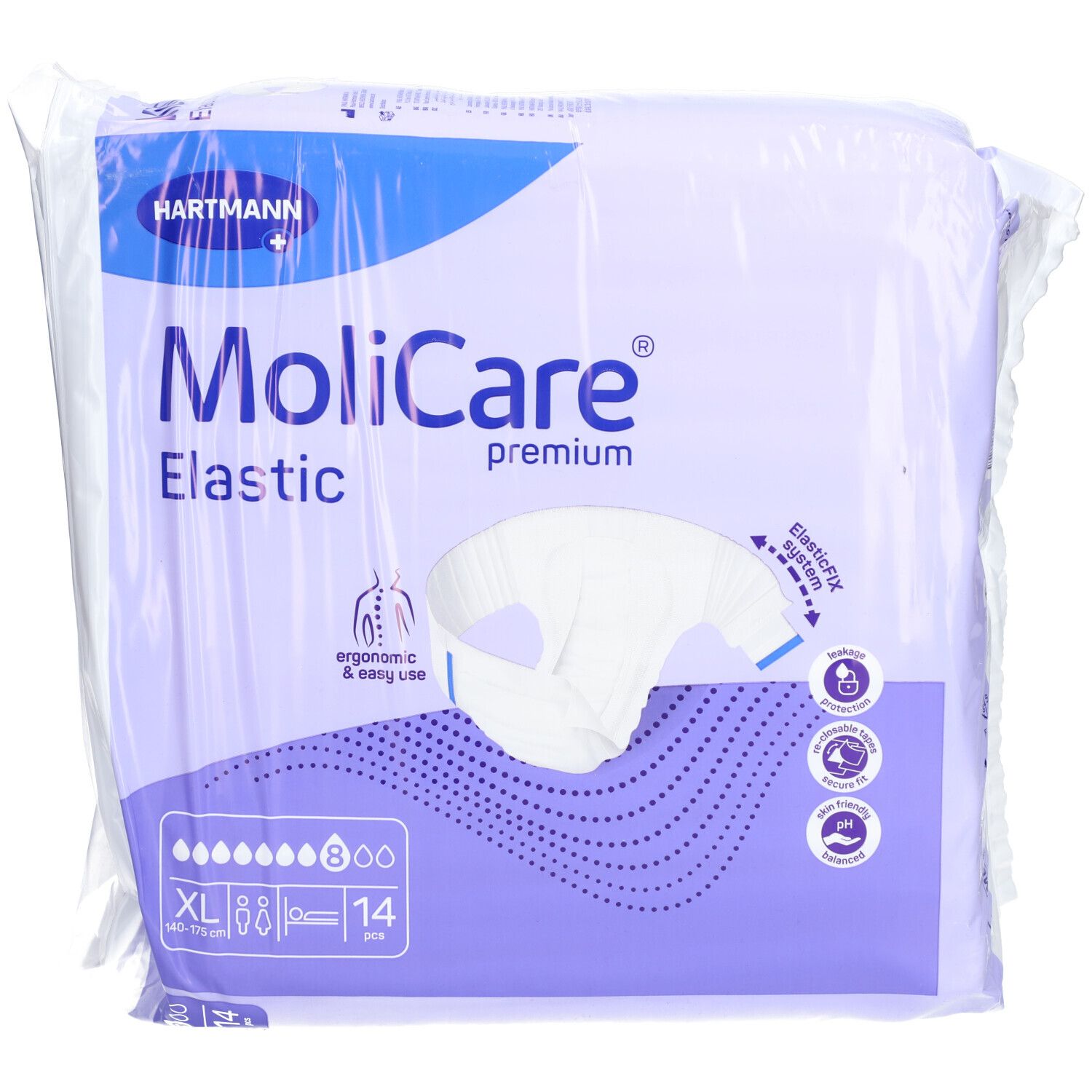 MoliCare® Premium Elastic 8 Tropfen Größe XL